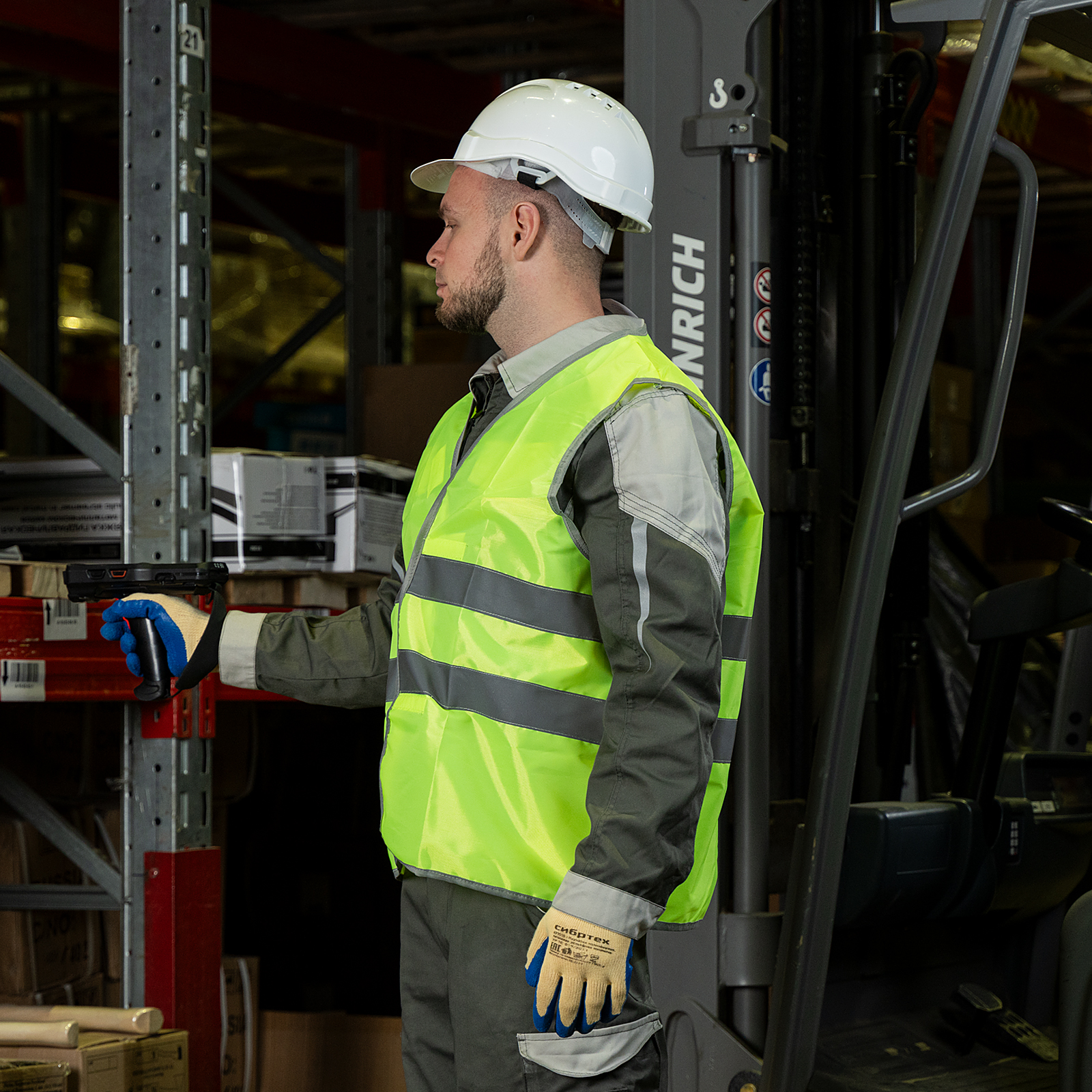 Жилет сигнальный, желтый, размер XL Сибртех