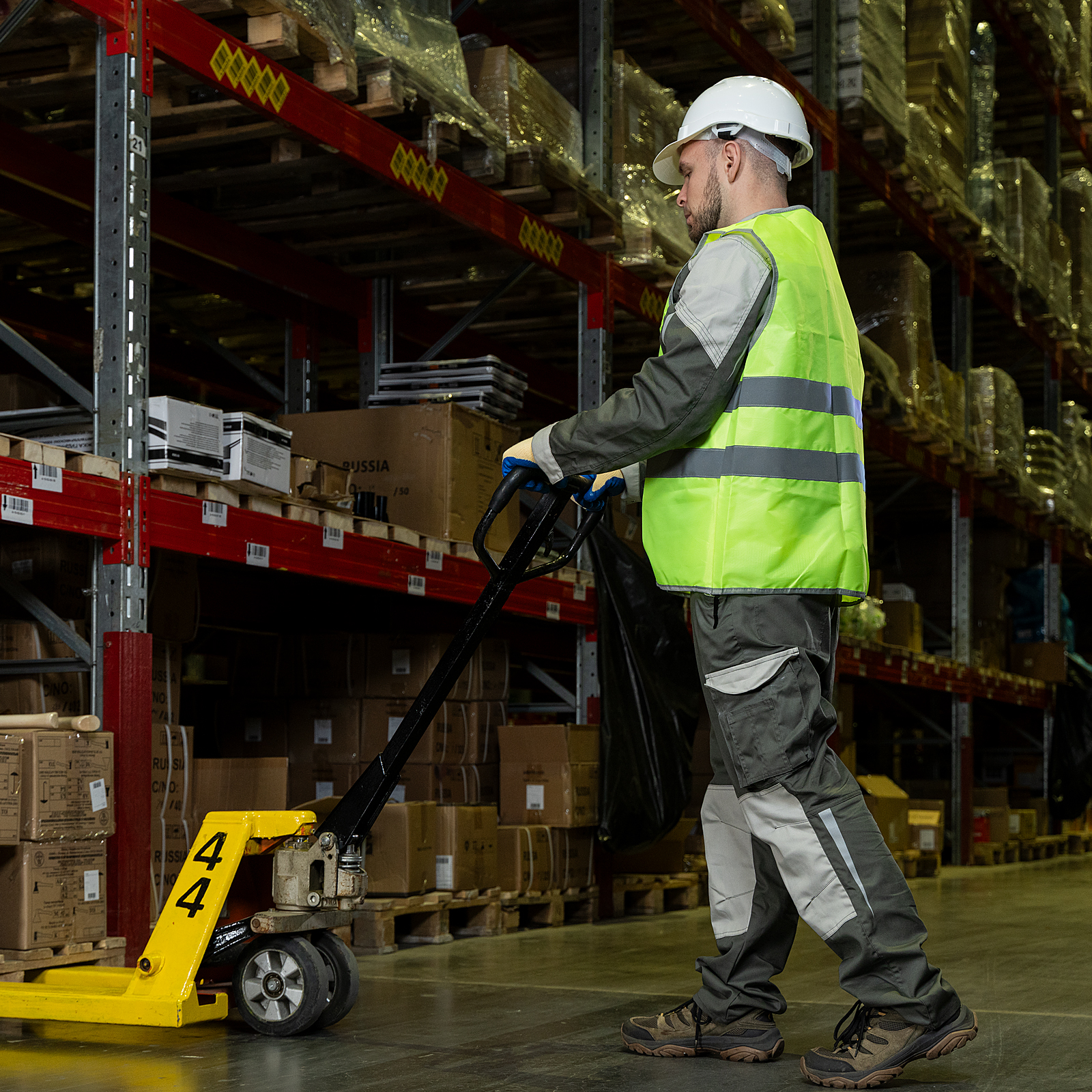 Жилет сигнальный, желтый, размер XXL Сибртех