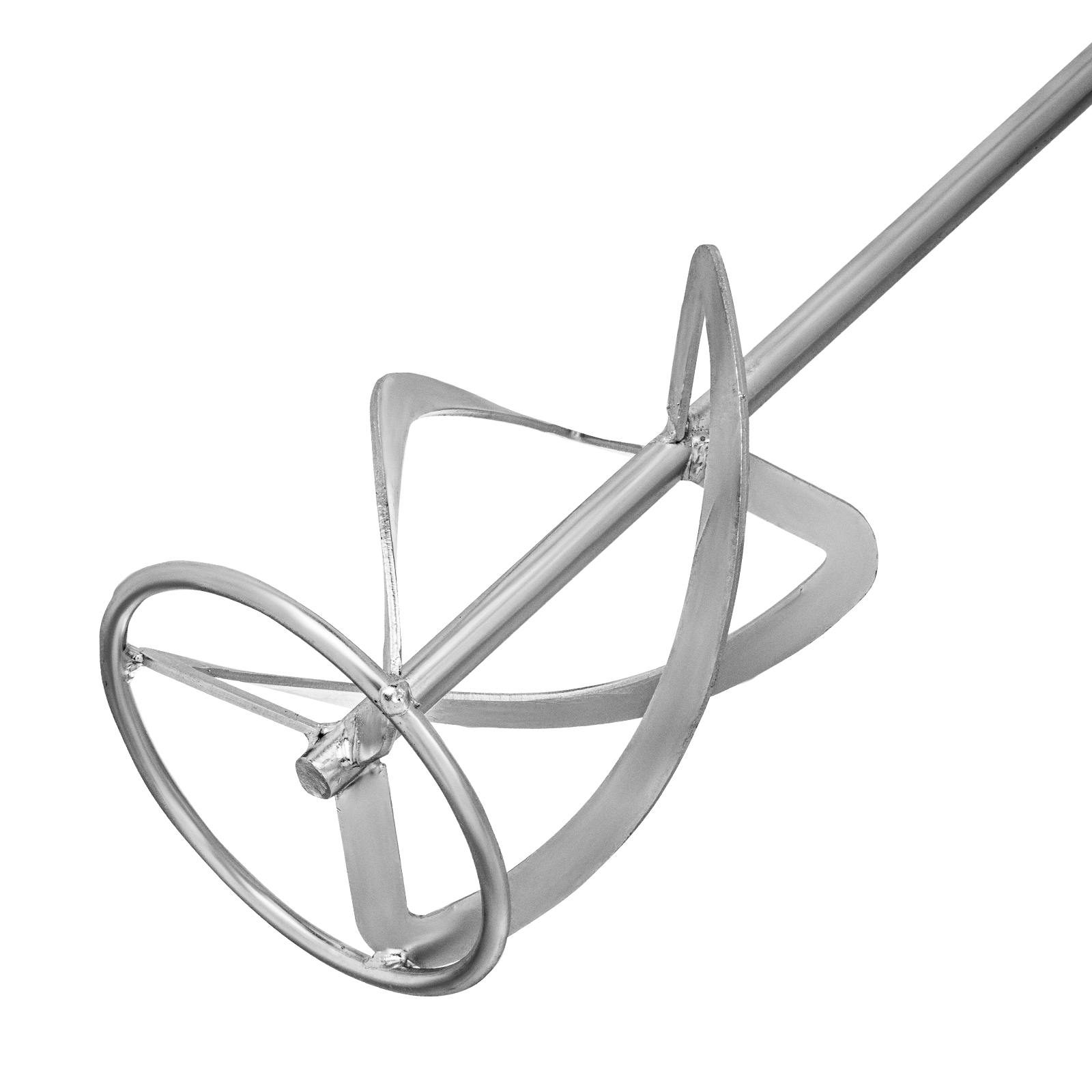 Насадка для миксера, для легких растворов, 140 х 590 мм, оцинкованная, хвостовик резьба М14 Сибртех