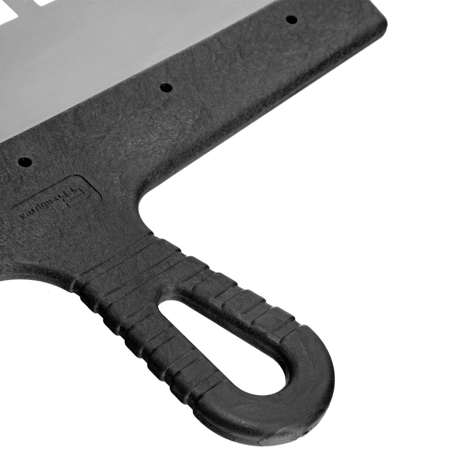 Шпатель из нержавеющей стали, 350 мм, зуб 10 х 10 мм, пластмассовая ручка Сибртех