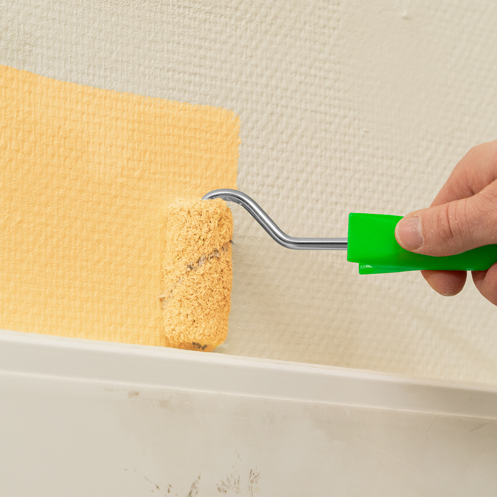 Мини-валик сменный "Водные краски", 60 мм, ворс 12 мм, D 16 мм, D ручки 6 мм, полиэстер Сибртех