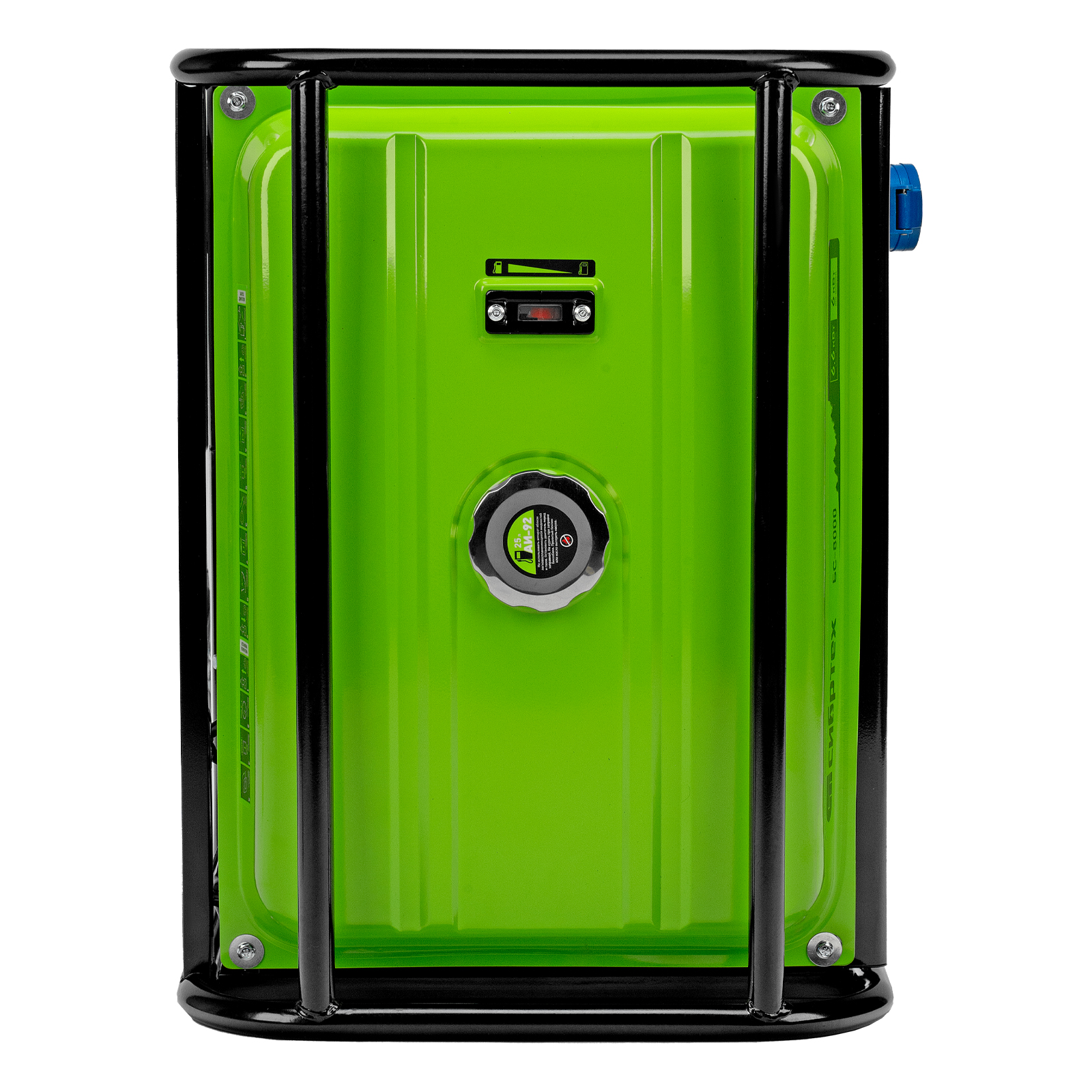 Генератор бензиновый БС-8000, 6,6 кВт, 230В, четырехтактный, 25 л, ручной стартер Сибртех