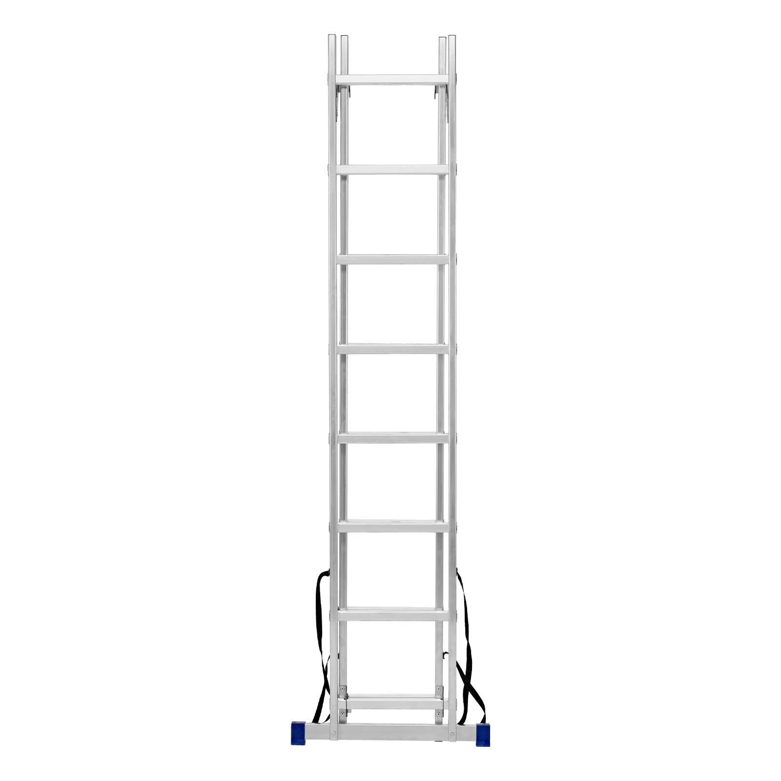 Лестница, 2 х 8 ступеней, алюминиевая, двухсекционная, Сибртех