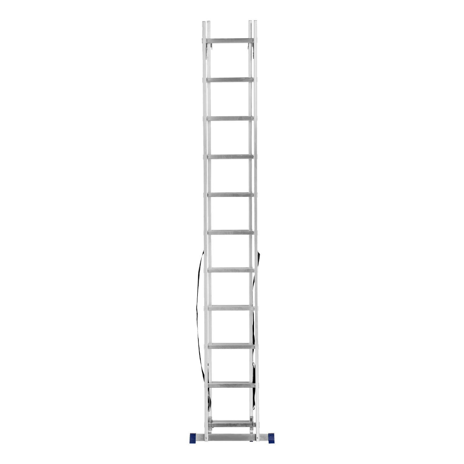 Лестница, 2 х 11 ступеней, алюминиевая, двухсекционная, Сибртех