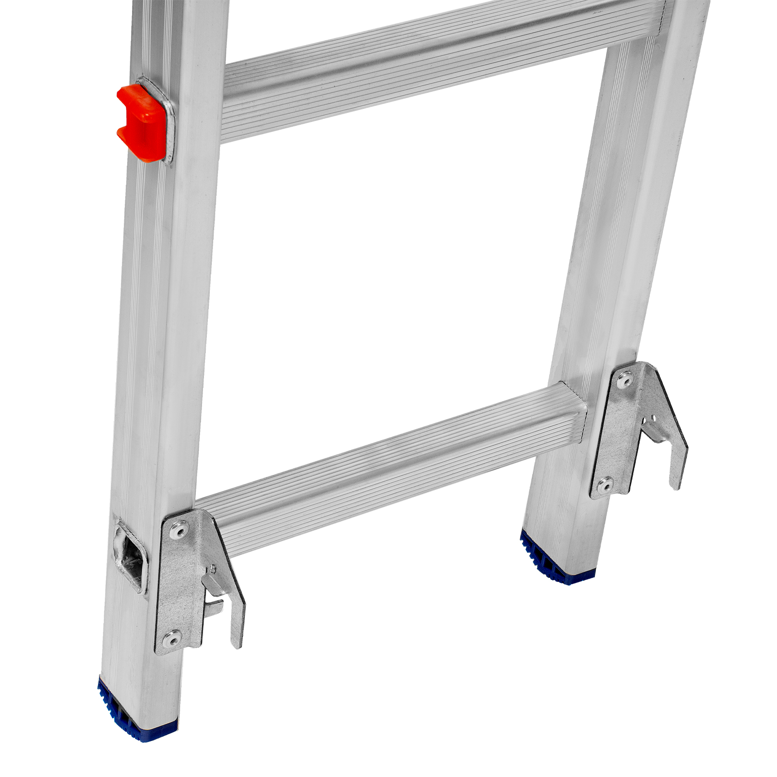 Лестница, 2 х 11 ступеней, алюминиевая, двухсекционная, Сибртех