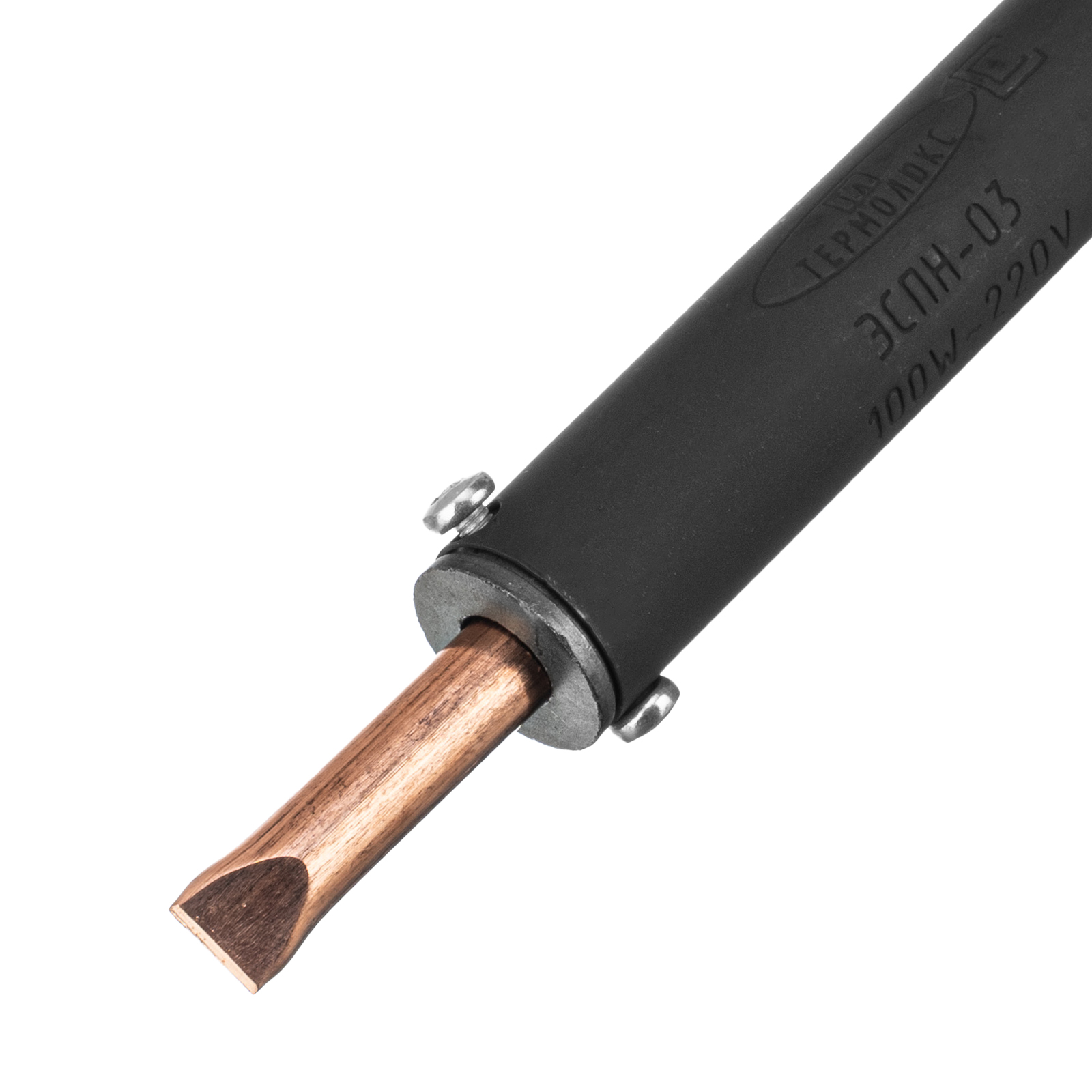 Паяльник электрический ЭПСН-03-100/220, деревянная ручка, Сибртех