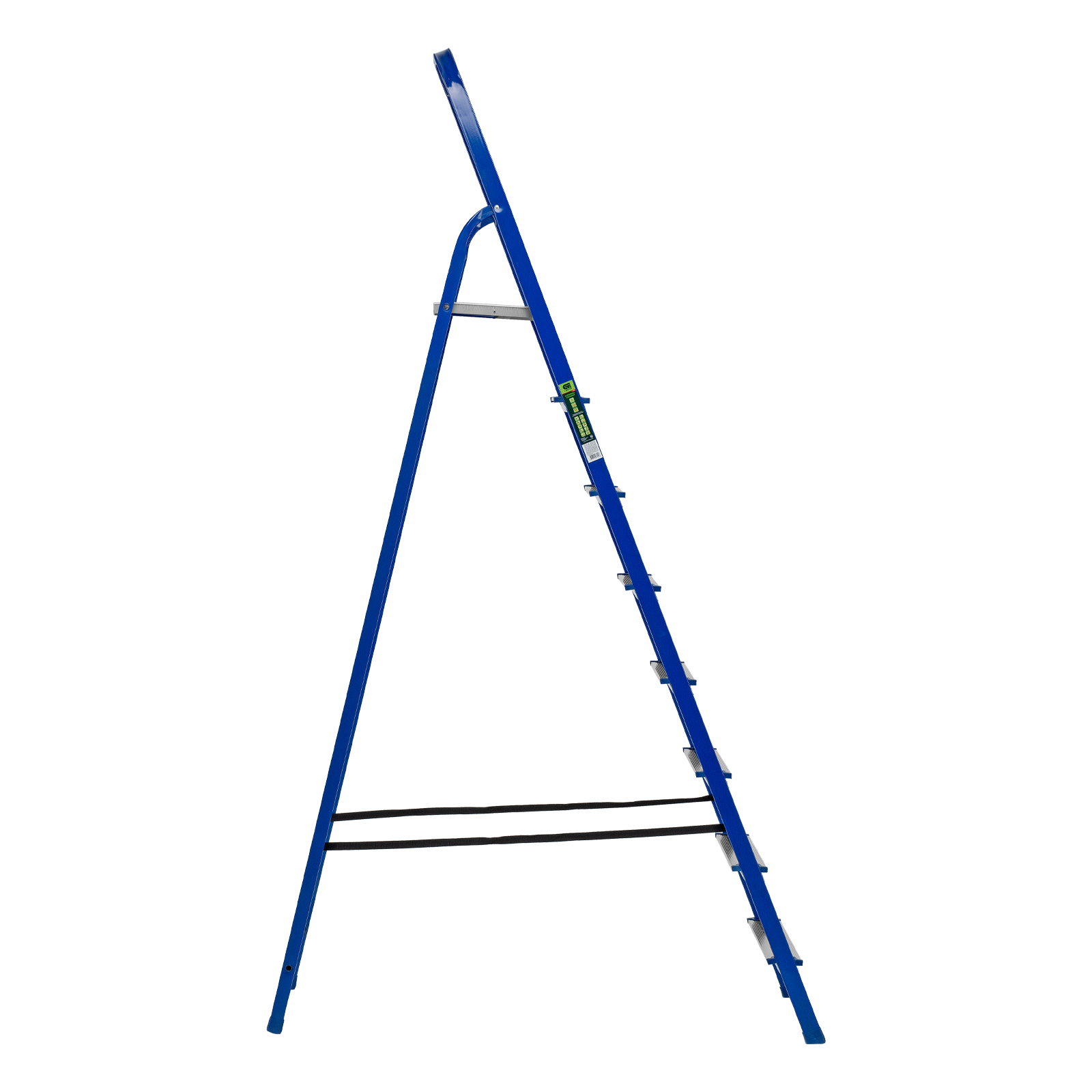 Стремянка, 8 ступеней, стальной профиль, алюминиевые ступени Сибртех