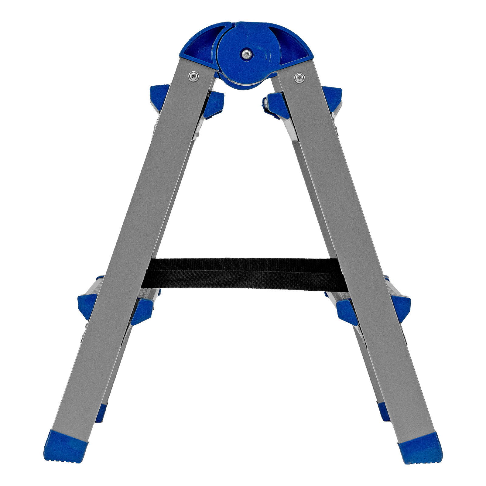 Стремянка двухсторонняя 2 ступени, сталь профиль, стальные ступени, Сибртех