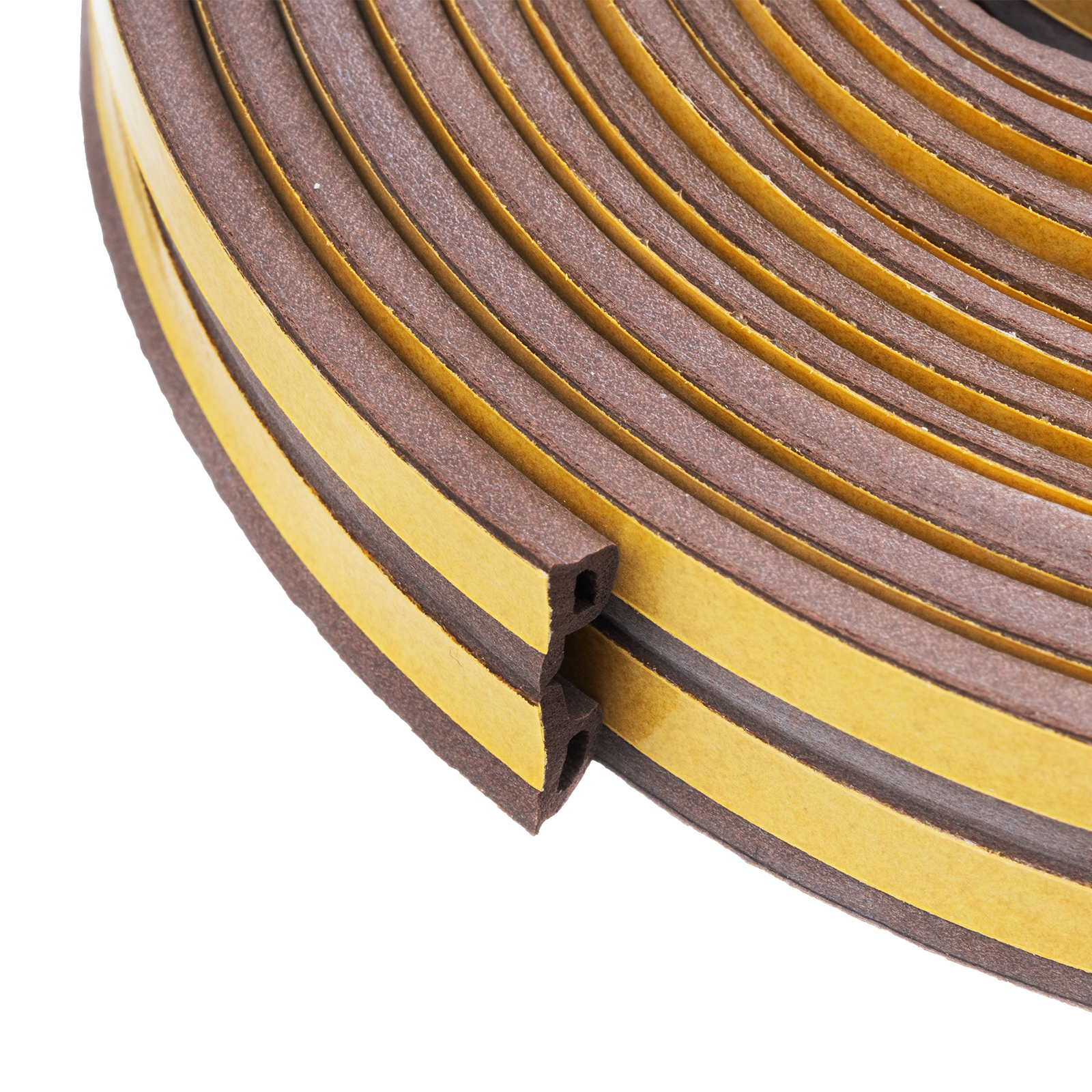 Уплотнитель, 24 м, профиль "P", коричневый Сибртех