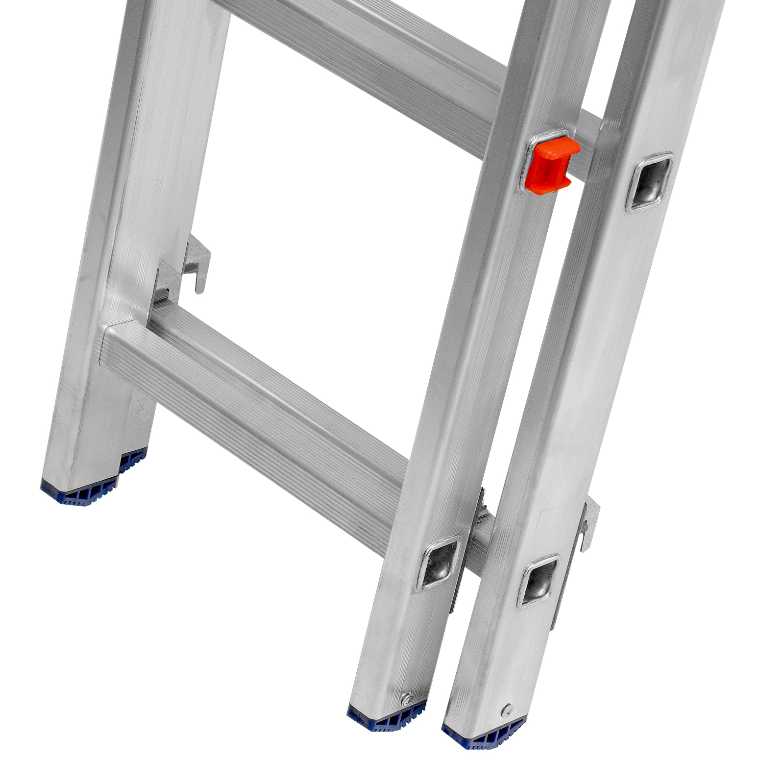 Лестница, 3 х 11 ступеней, алюминиевая, трехсекционная, Сибртех