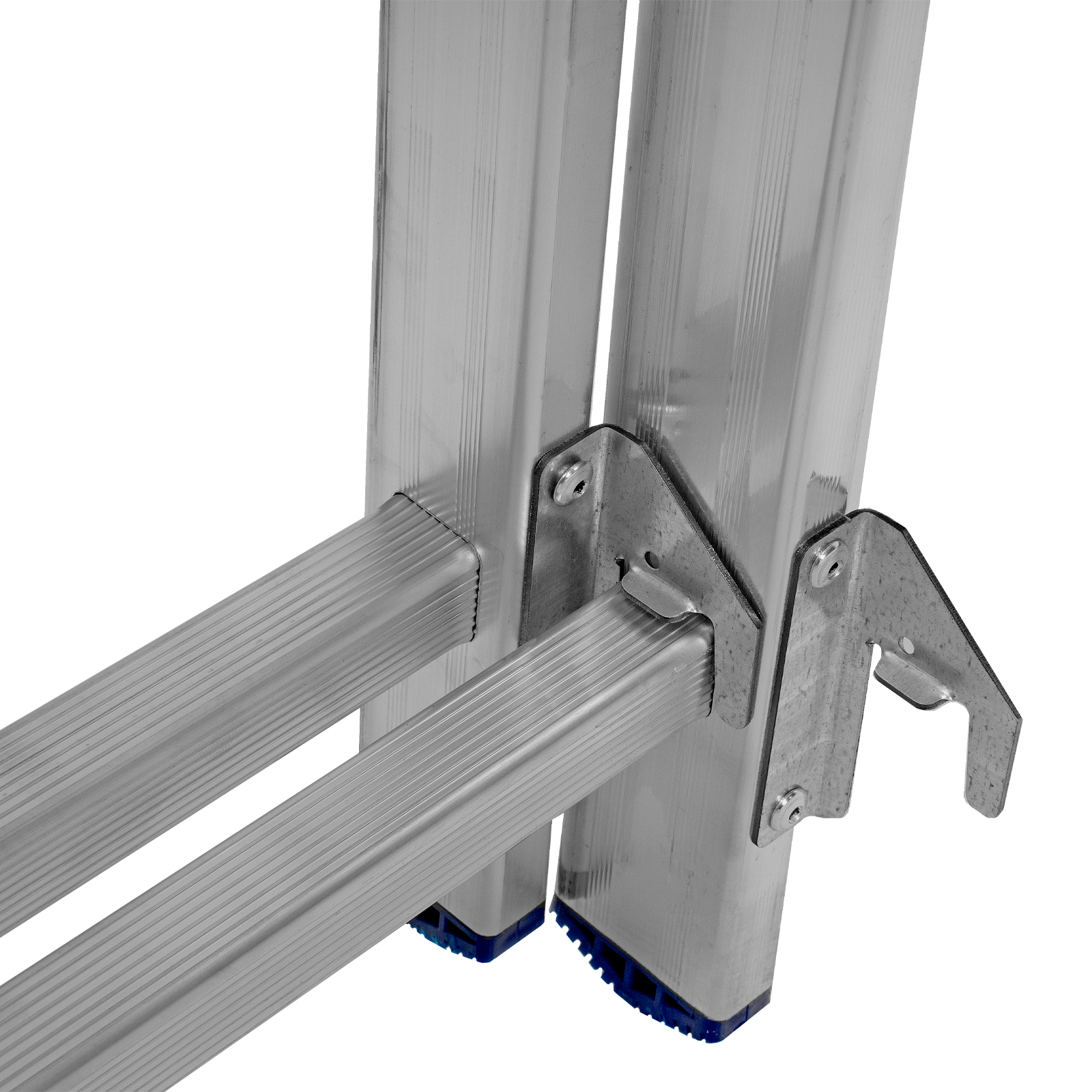 Лестница, 3 х 14 ступеней, алюминиевая, трехсекционная, Сибртех