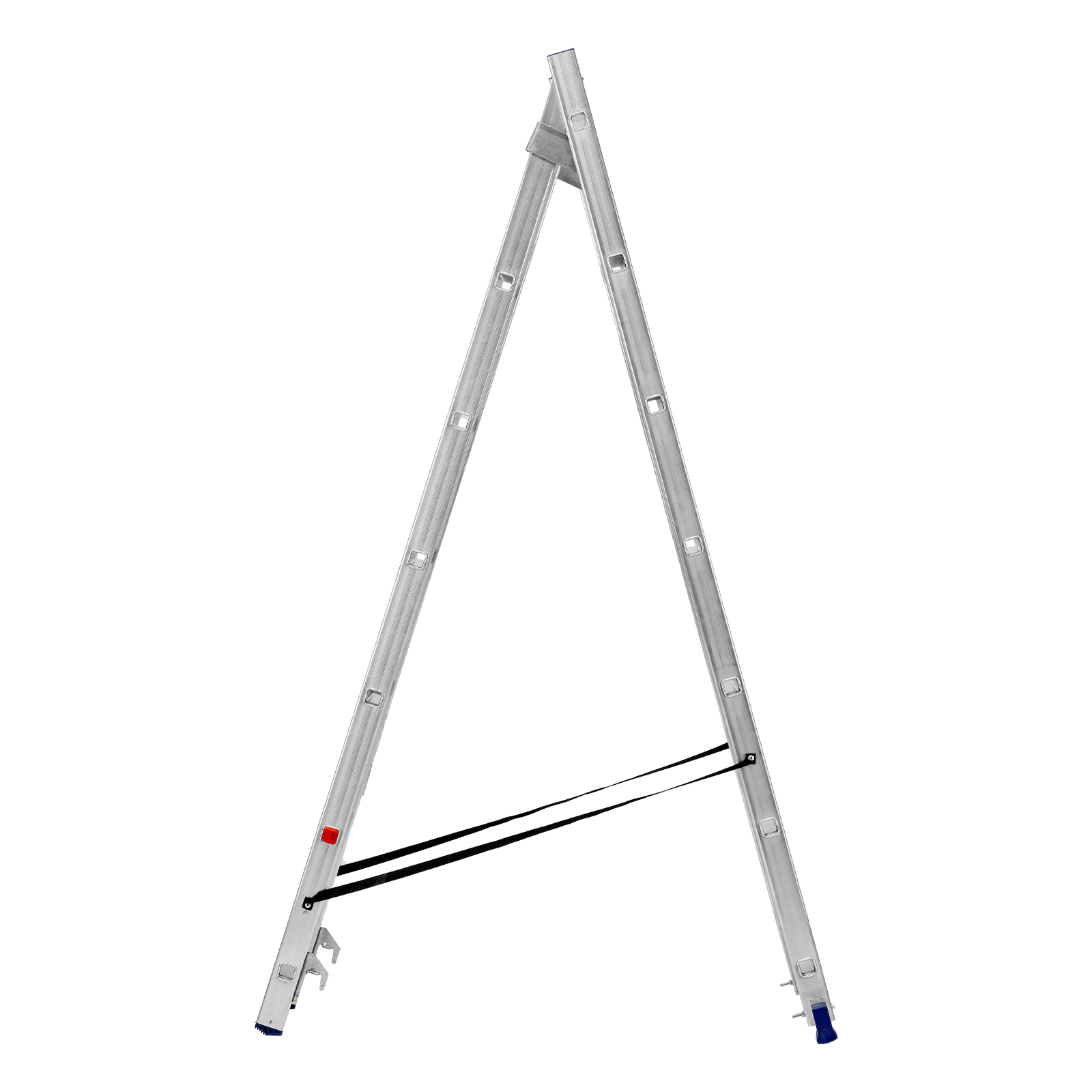 Лестница, 2 х 7 ступеней, алюминиевая, двухсекционная, Сибртех