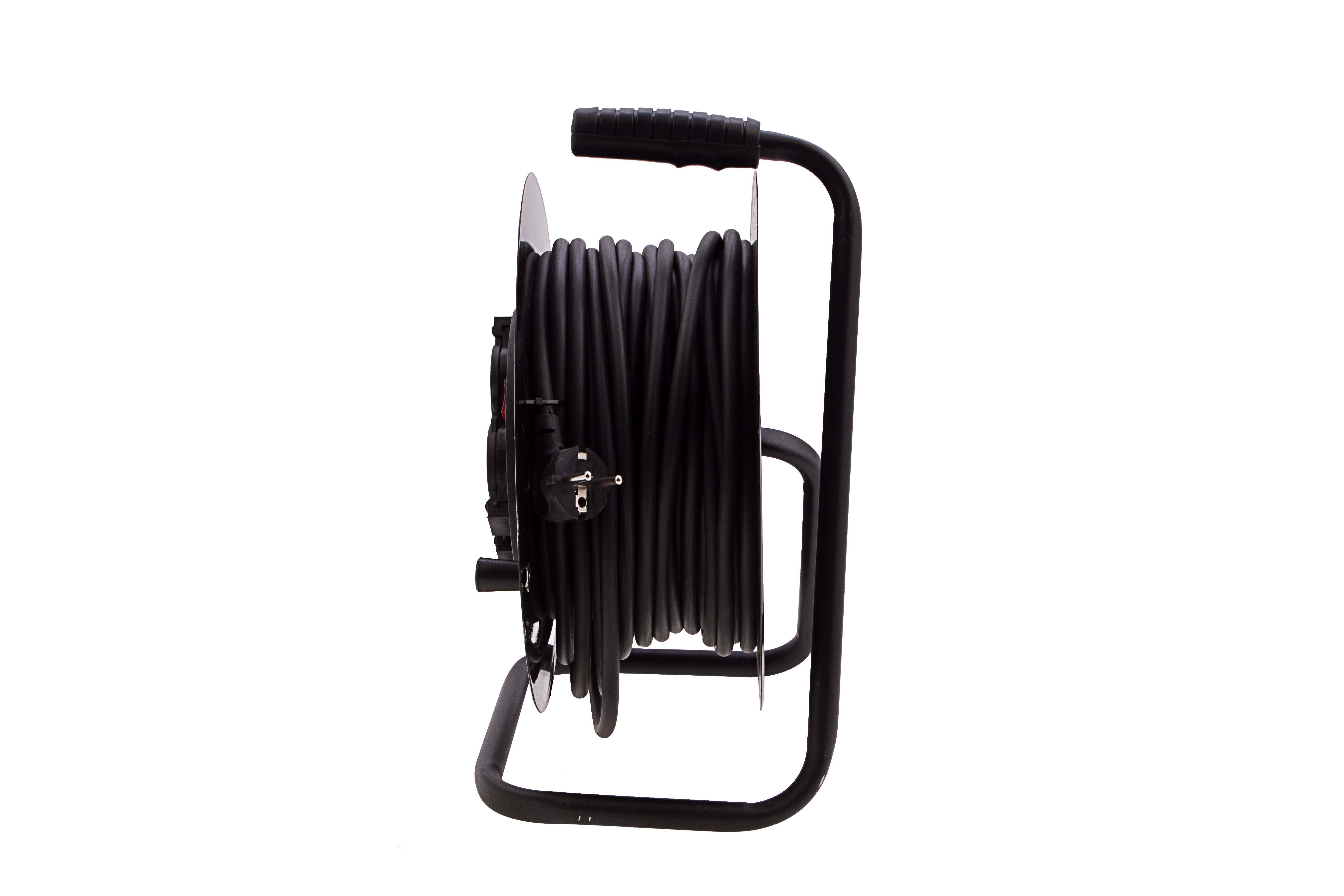 Удлинитель силовой 30 м, 16А, тип УХз16, КГ 3 x 1.5 мм, на стальной катушке, 4 розетки Сибртех