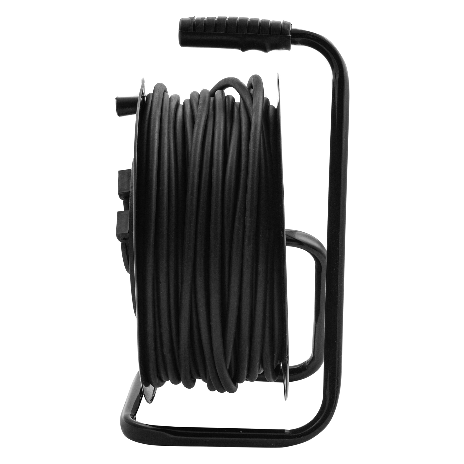 Удлинитель силовой 50 м, 16А, тип УХз16, КГ 3 x 2.5 мм, на стальной катушке, 4 розетки Сибртех