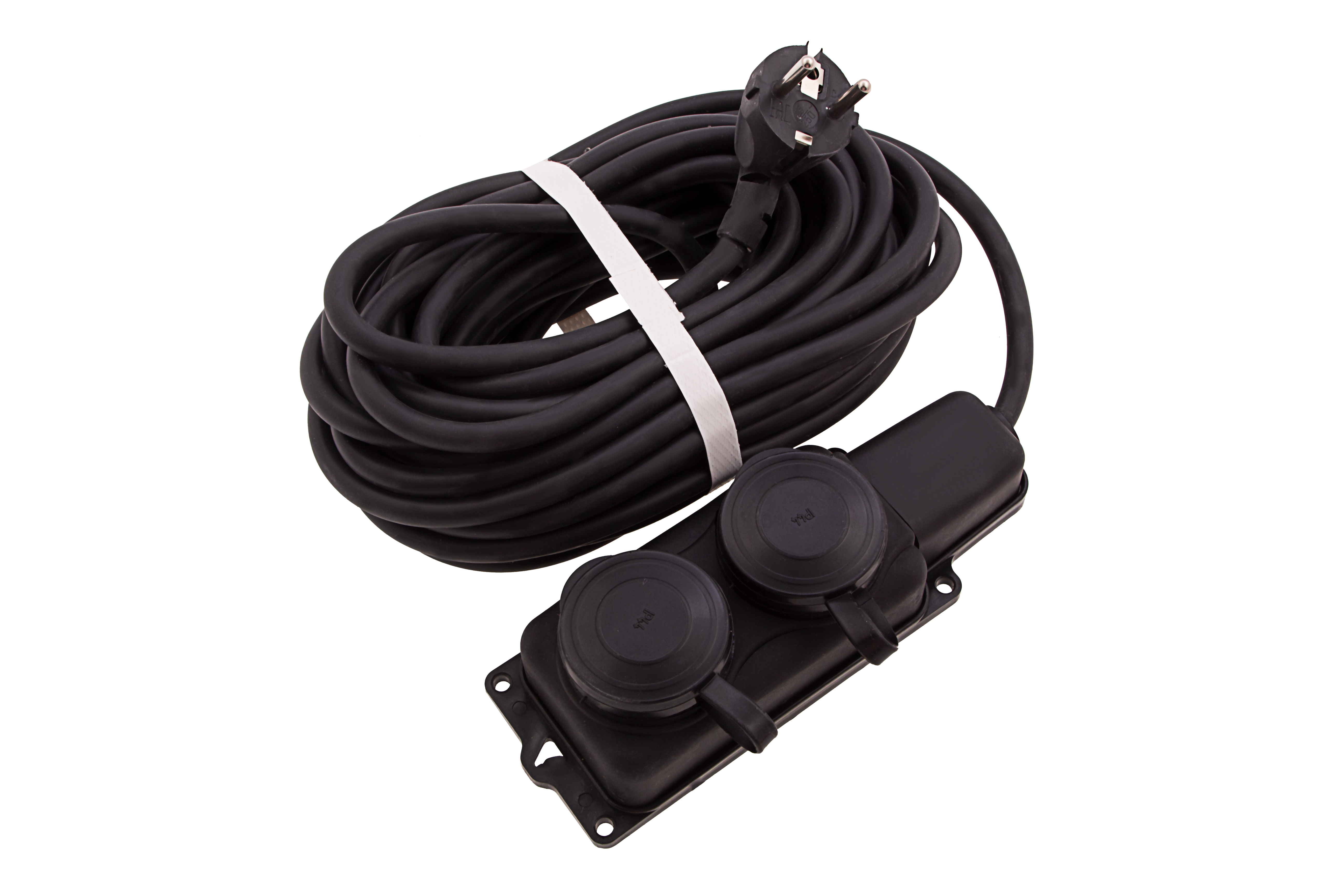 Удлинитель силовой 10 м, 16А, тип УХз16, КГ 3 x 1.5 мм, 2 розетки, Сибртех