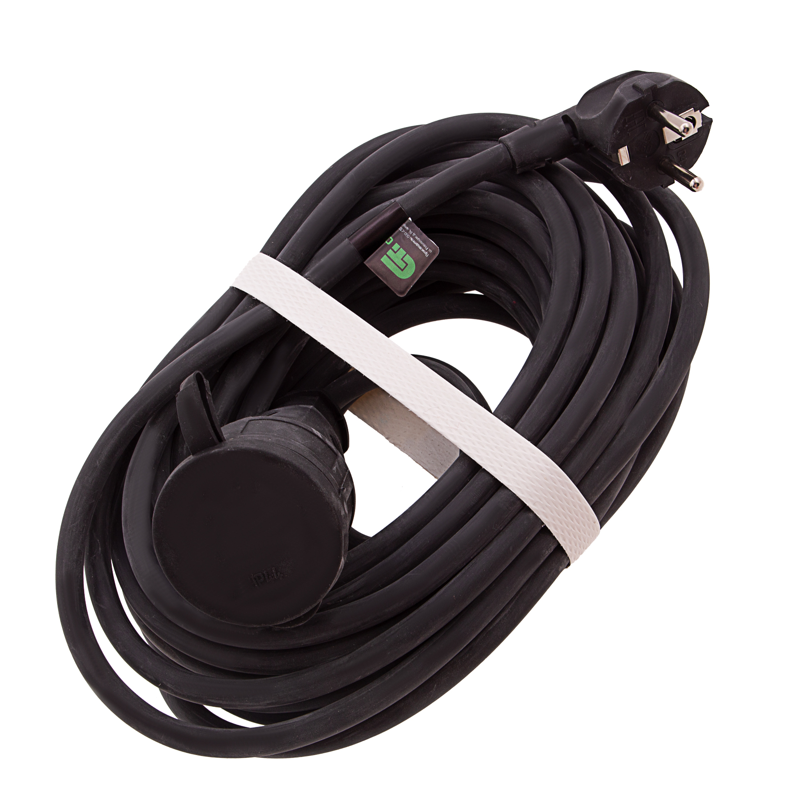 Удлинитель силовой 10 м, 16 А, тип УХз16, КГ 3 x 1.5 мм, 1 розетка, Сибртех