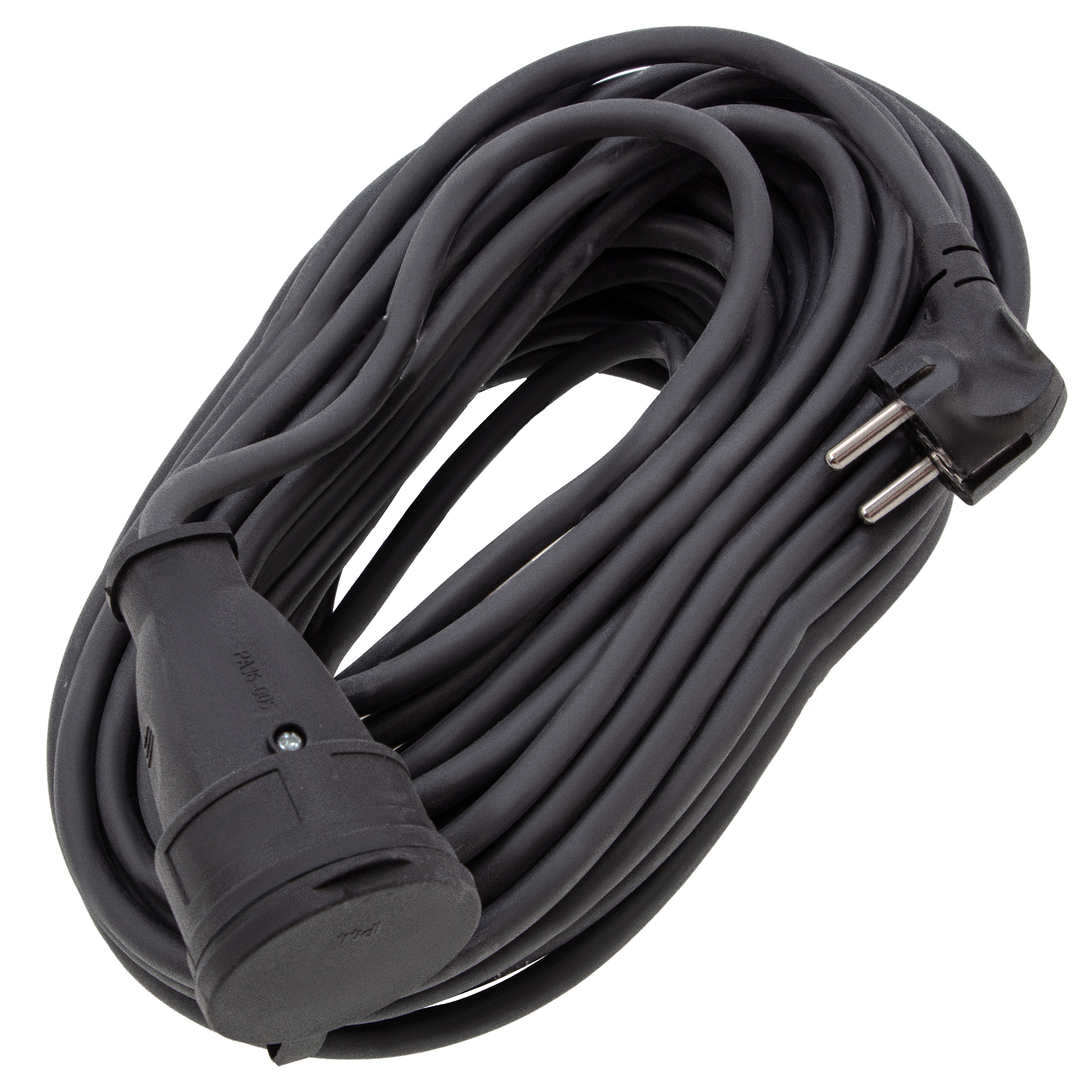 Удлинитель силовой 20 м, 16 А, тип УХз16, КГ 3 x 2.5 мм, 1 розетка, Сибртех