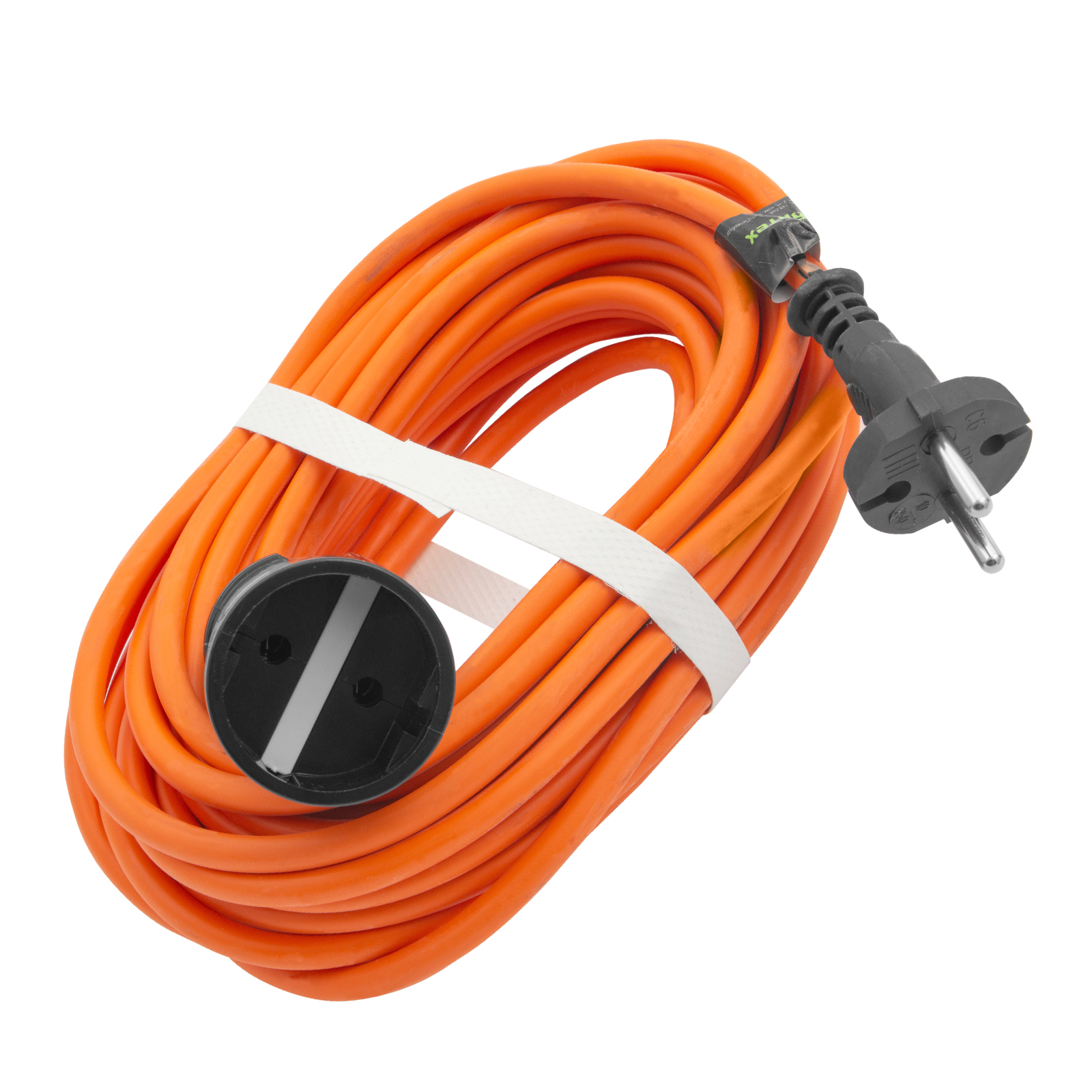 Удлинитель-шнур силовой 10 м, 10A, тип УХ10, 1 розетка, Сибртех
