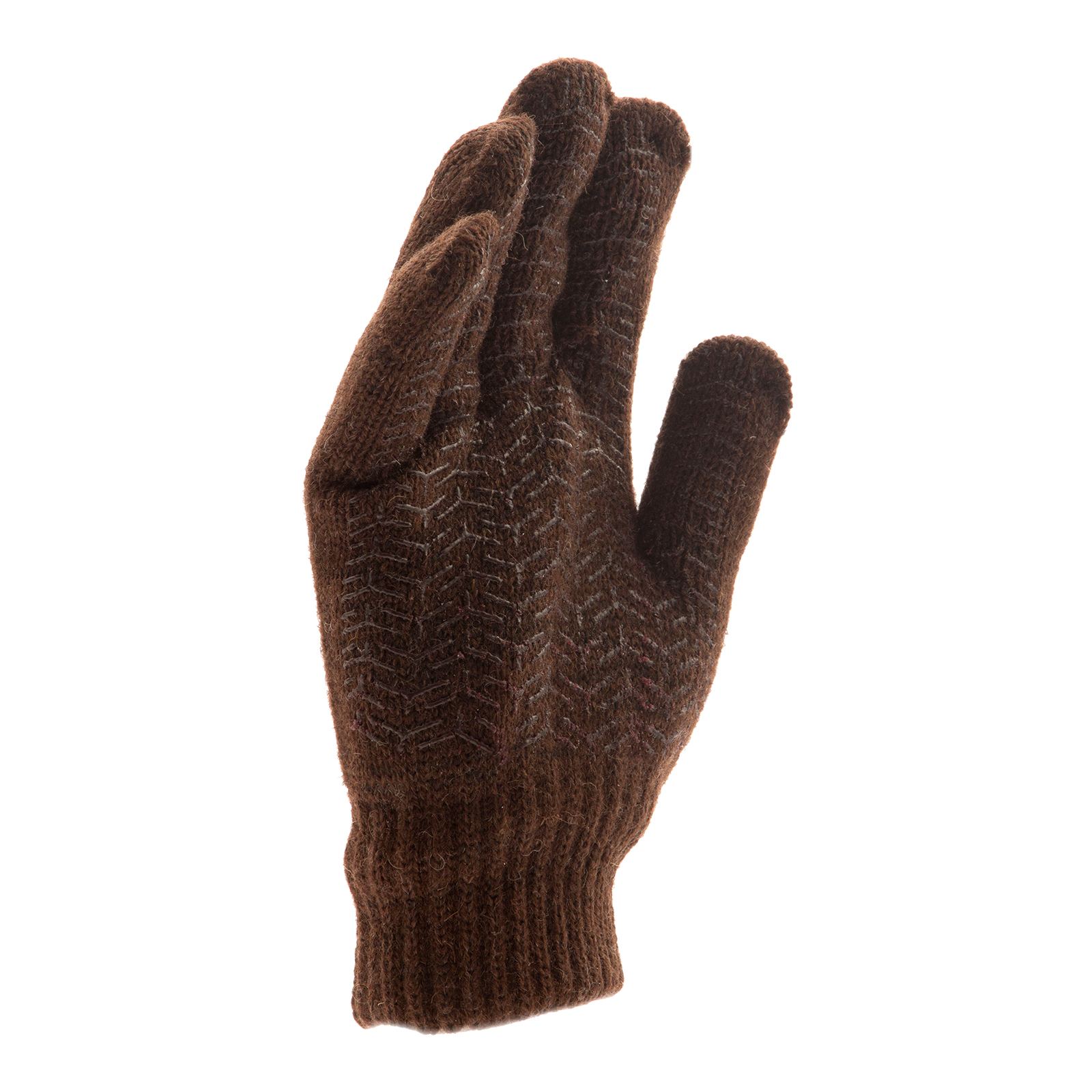 Перчатки трикотажные, двойные, верблюжья и овечья шерсть, ПВХ покрытие, Сибртех