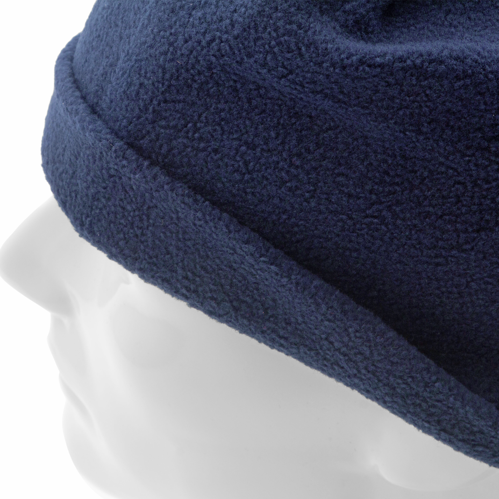 Шапка из флиса для взрослых, размер 56-57, синяя Сибртех