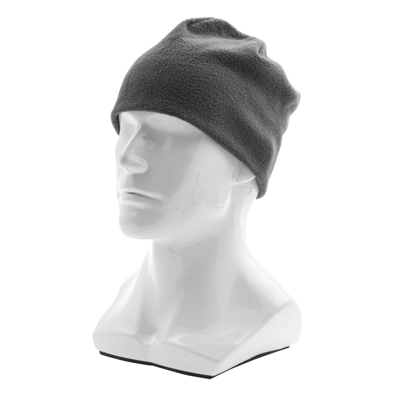 Шапка из флиса для взрослых, размер 56-57, серая Сибртех