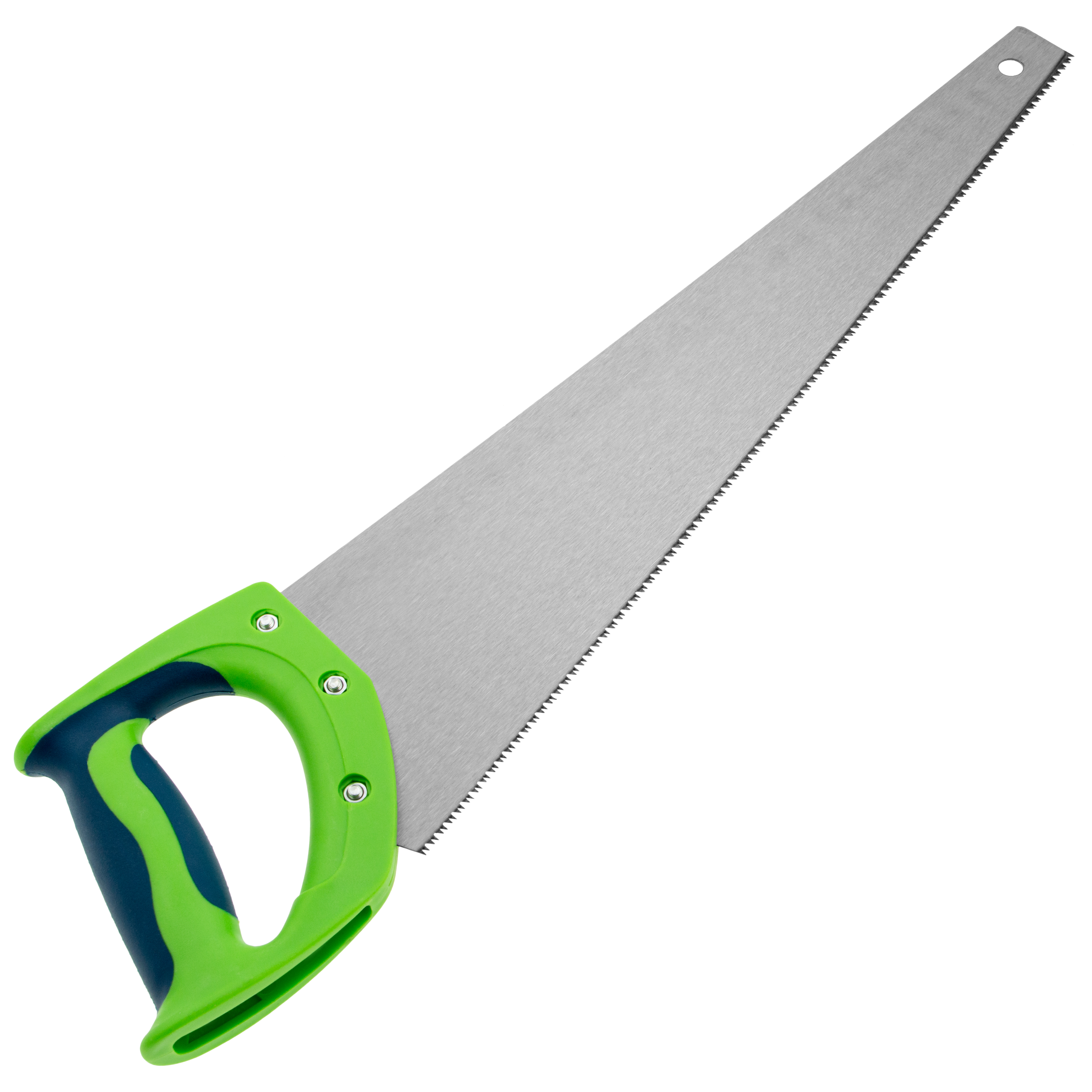 Ножовка по дереву "Зубец", 450 мм, 11 TPI, зуб 2D, каленый зуб, 2-х компонентная рукоятка Сибртех