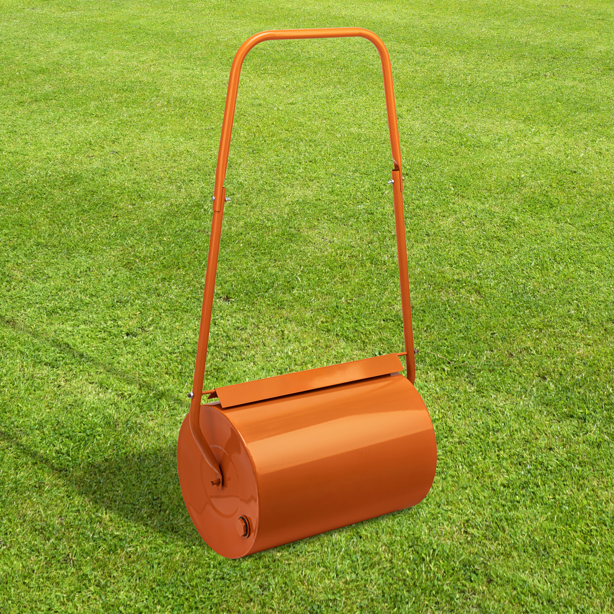 Каток газонный 50л, ручной, наливной, пробка-болт Сибртех