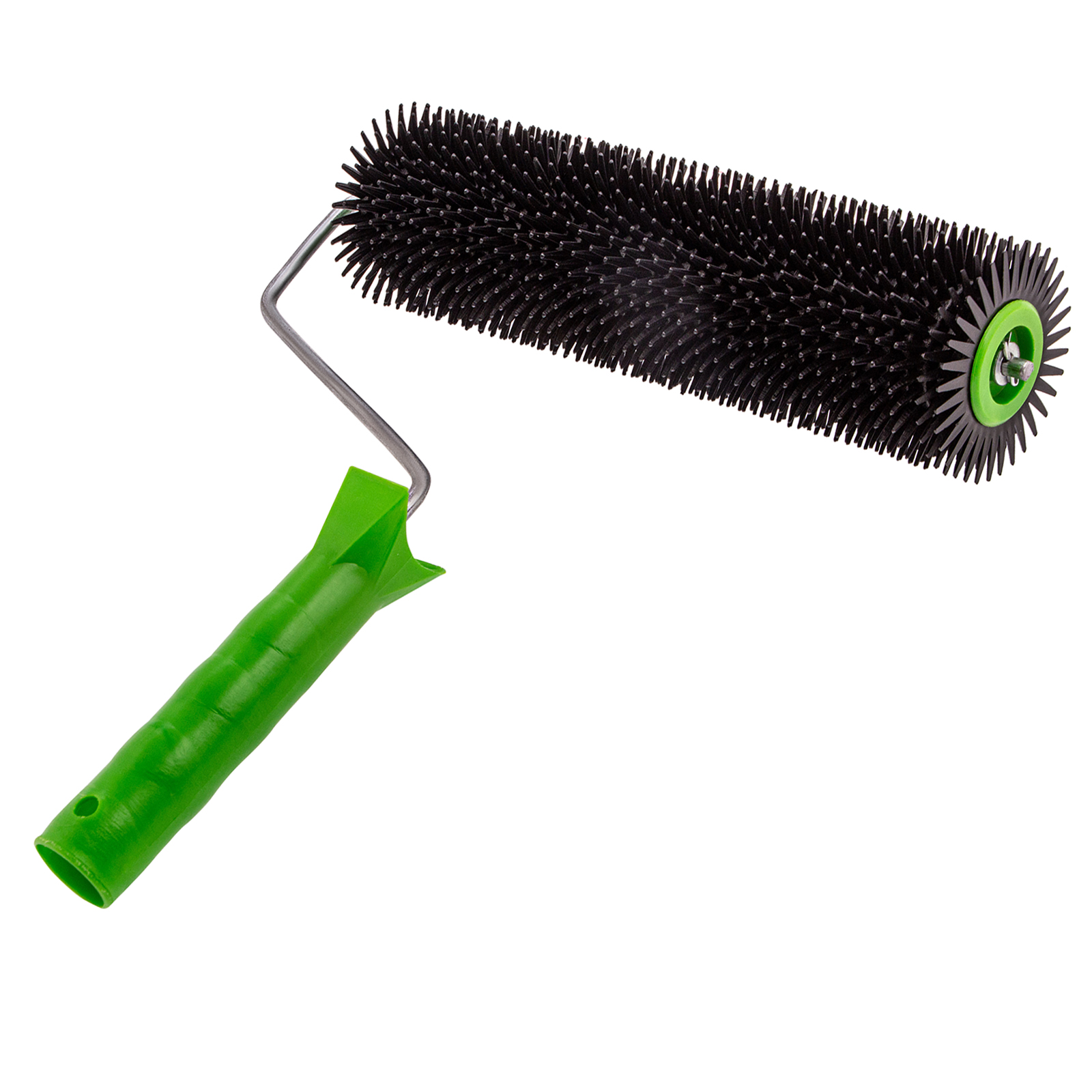 Валик игольчатый для наливных полов с ручкой, острая игла, 240 мм Сибртех