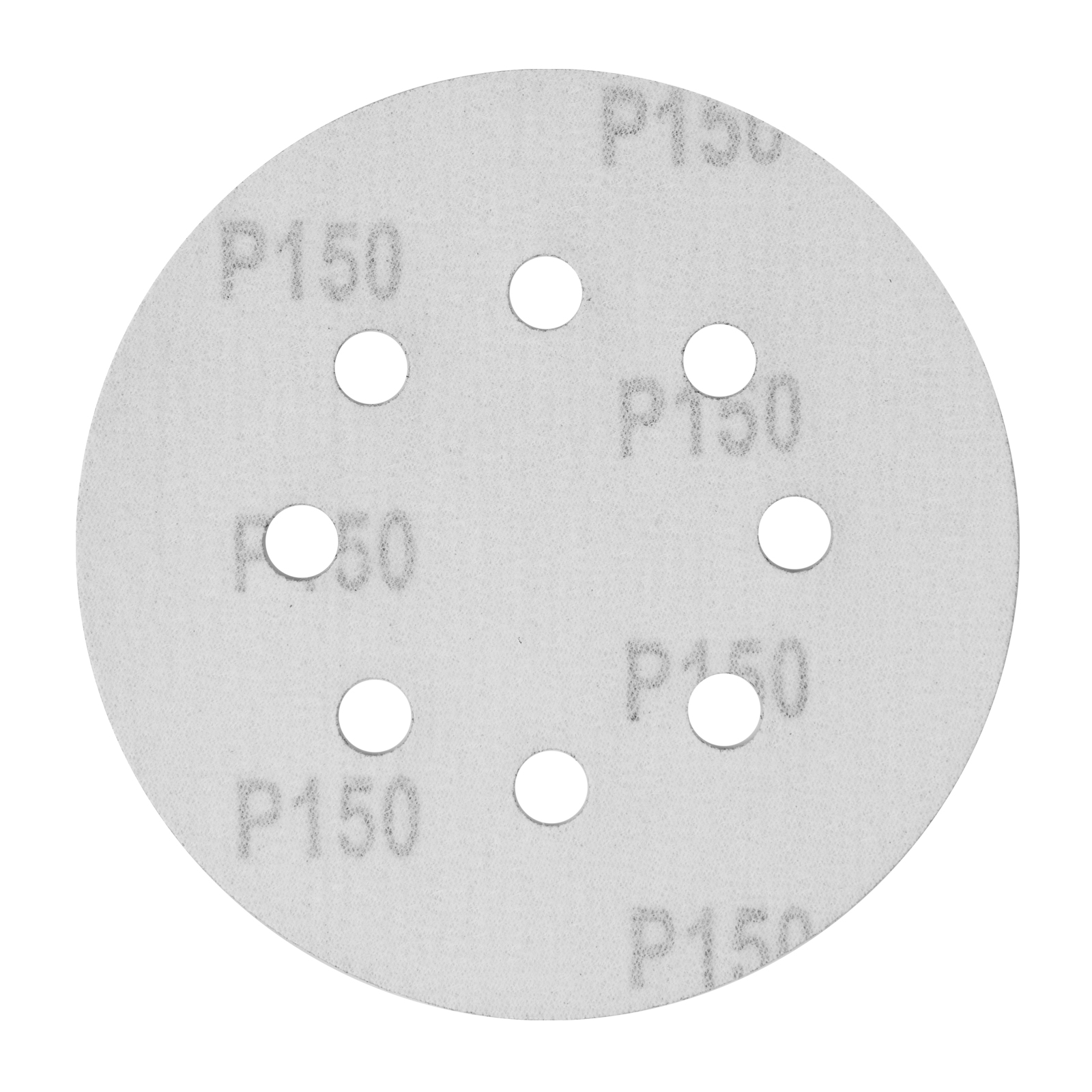 Круг абразивный на ворсовой подложке под "липучку", перфорированный, P 150, 125 мм, 5 шт Сибртех