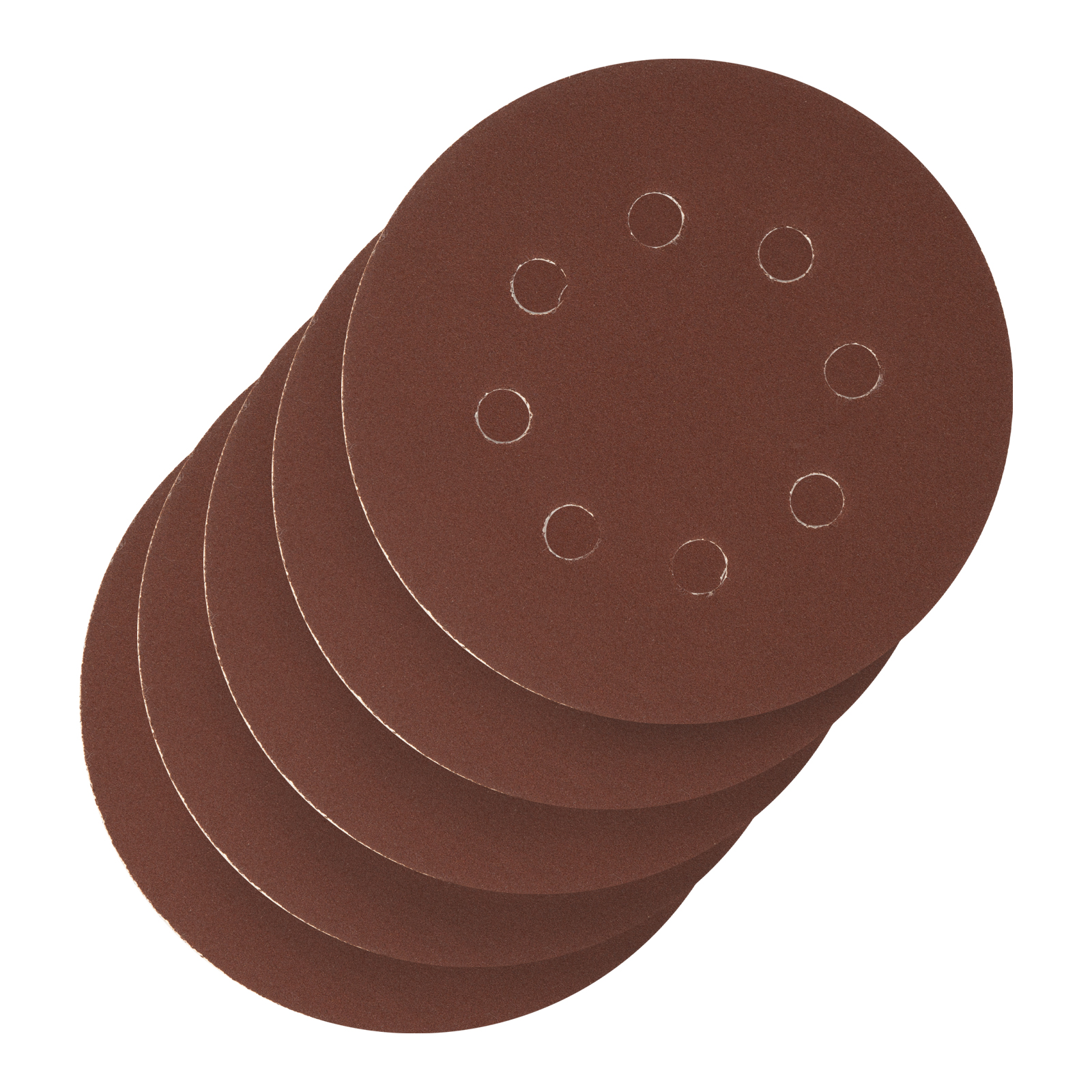 Круг абразивный на ворсовой подложке под "липучку", перфорированный, P 240, 125 мм, 5 шт Сибртех