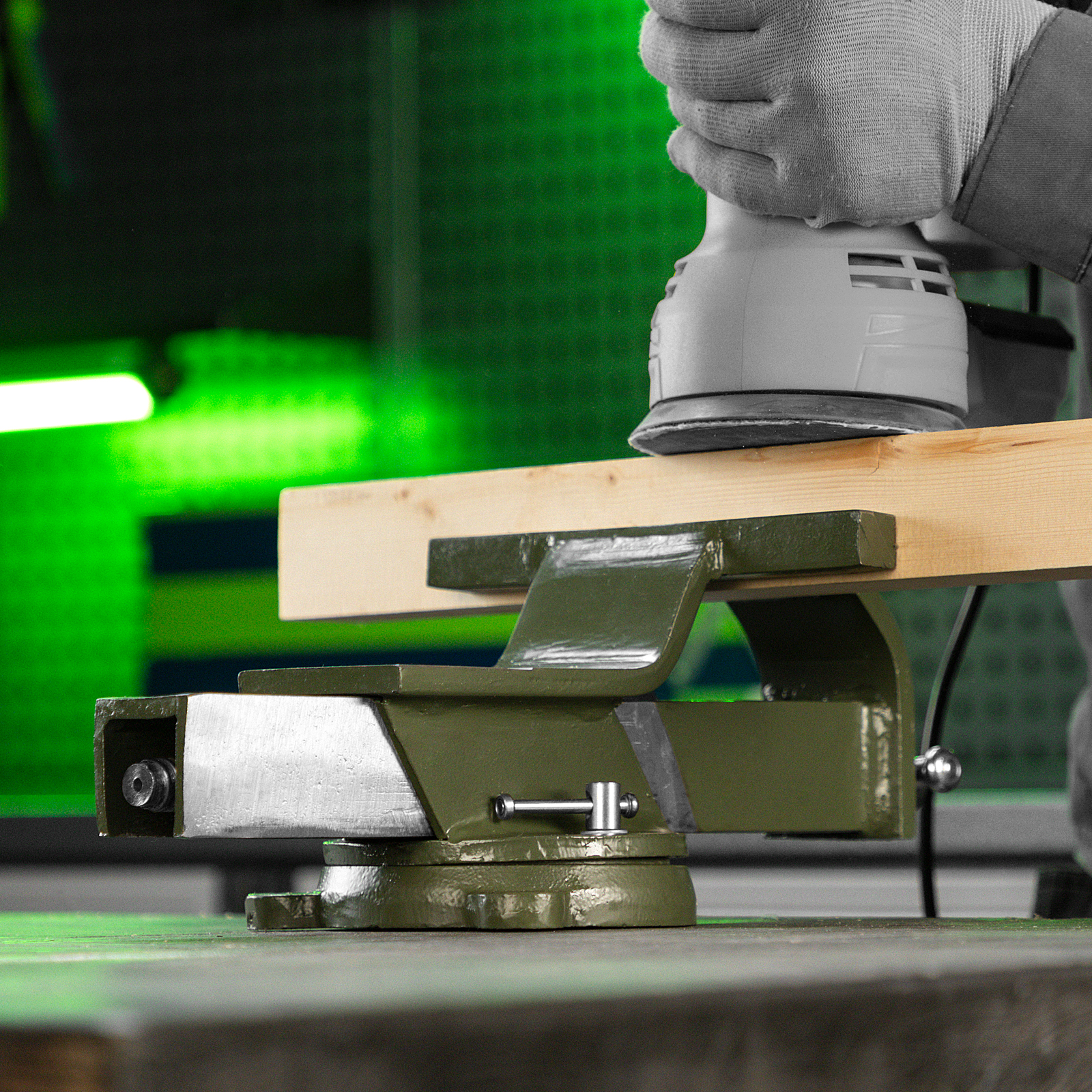 Тиски слесарные, 200 мм, стальные, поворотные Сибртех