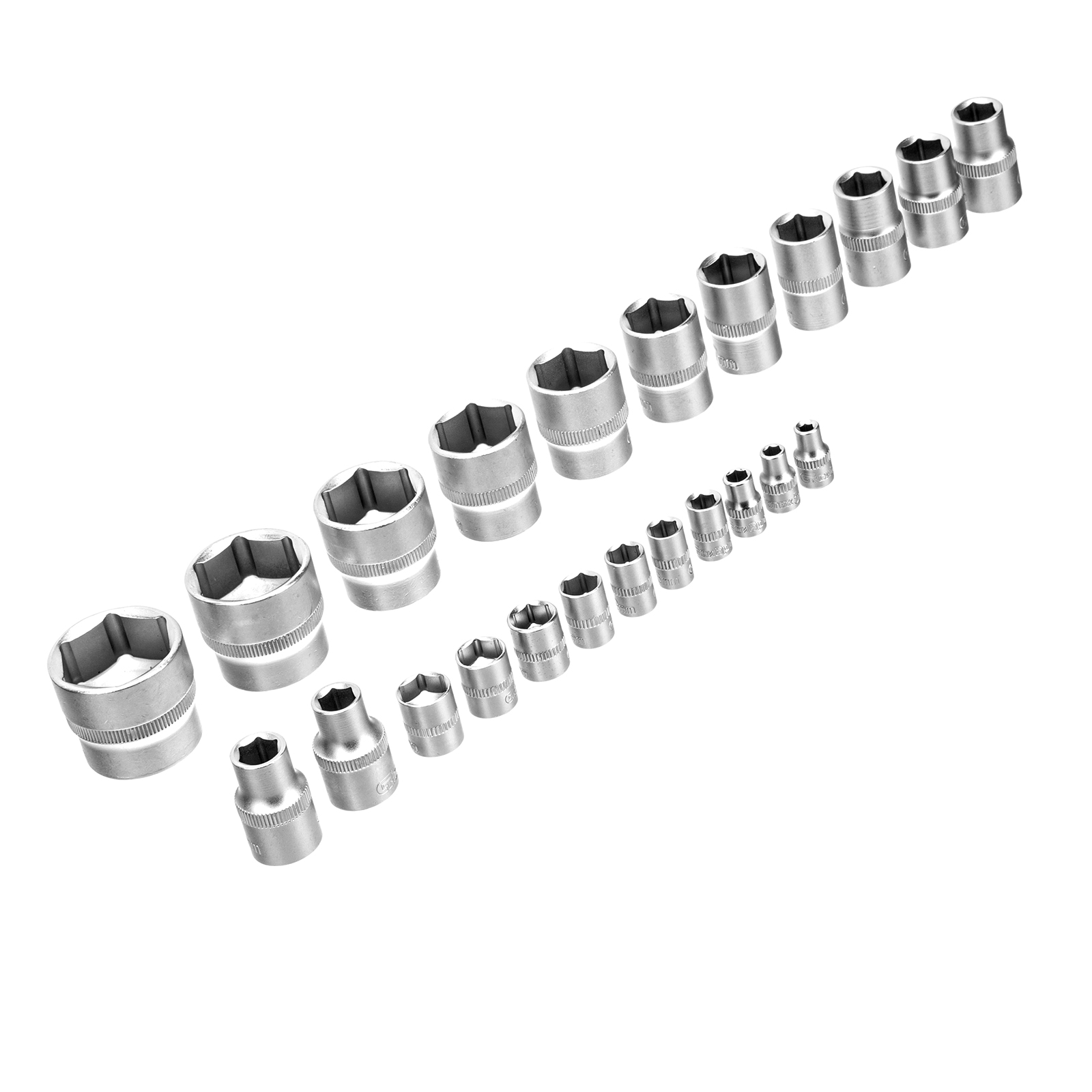 Набор инструментов, 1/2", 1/4", пластиковый кейс 76 предметов Сибртех