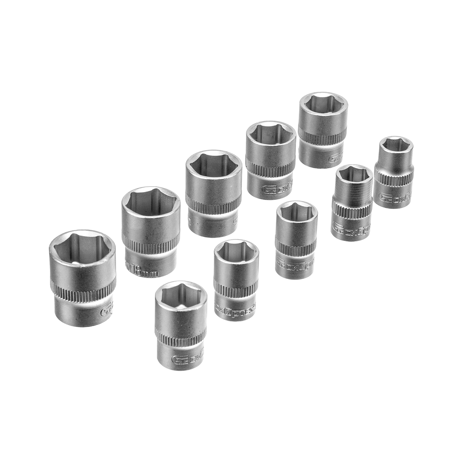 Набор инструментов, 1/2", 3/8", 1/4", пластиковый кейс 172 предм. Сибртех