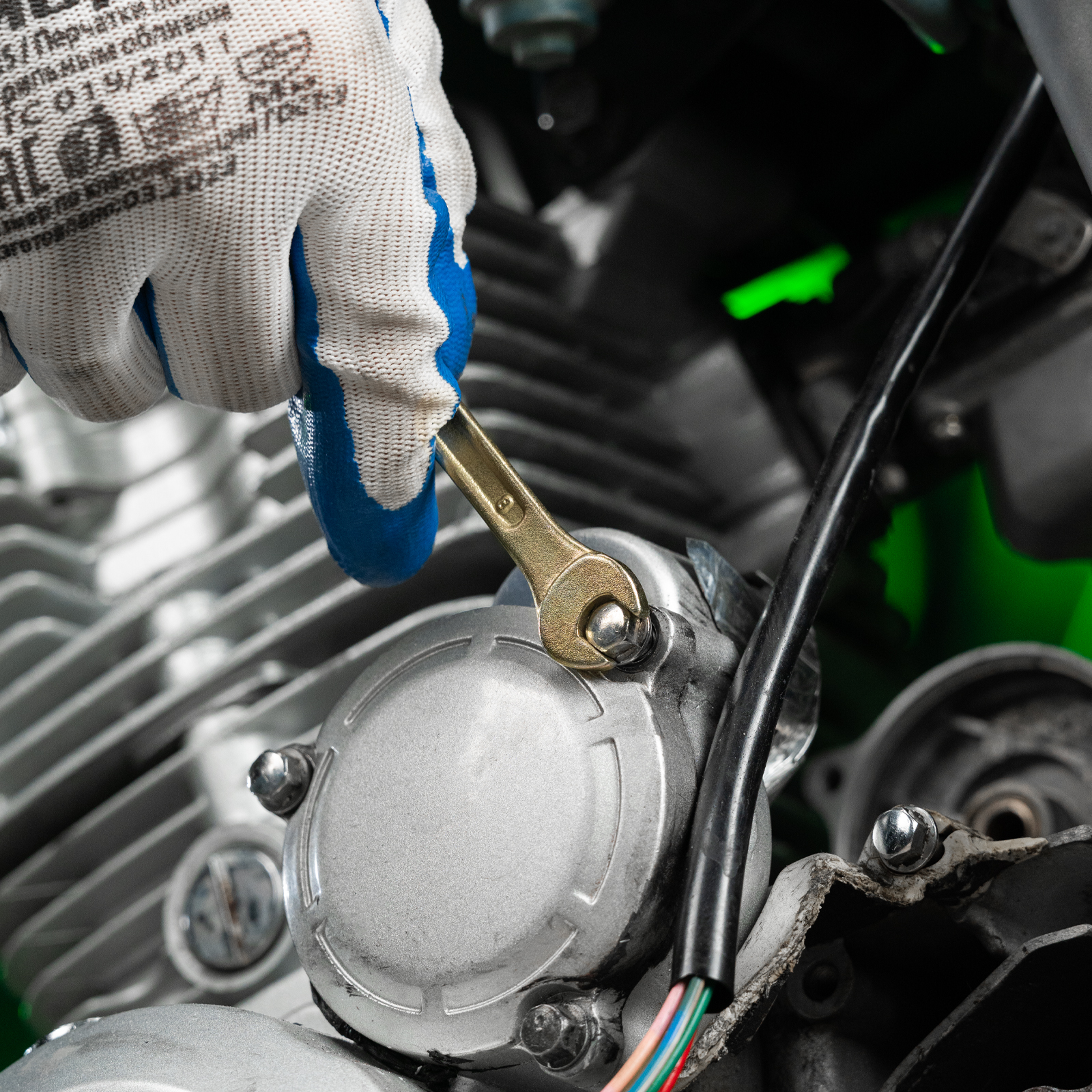 Набор ключей рожковых 6-17 мм, 6 шт, желтый цинк Сибртех