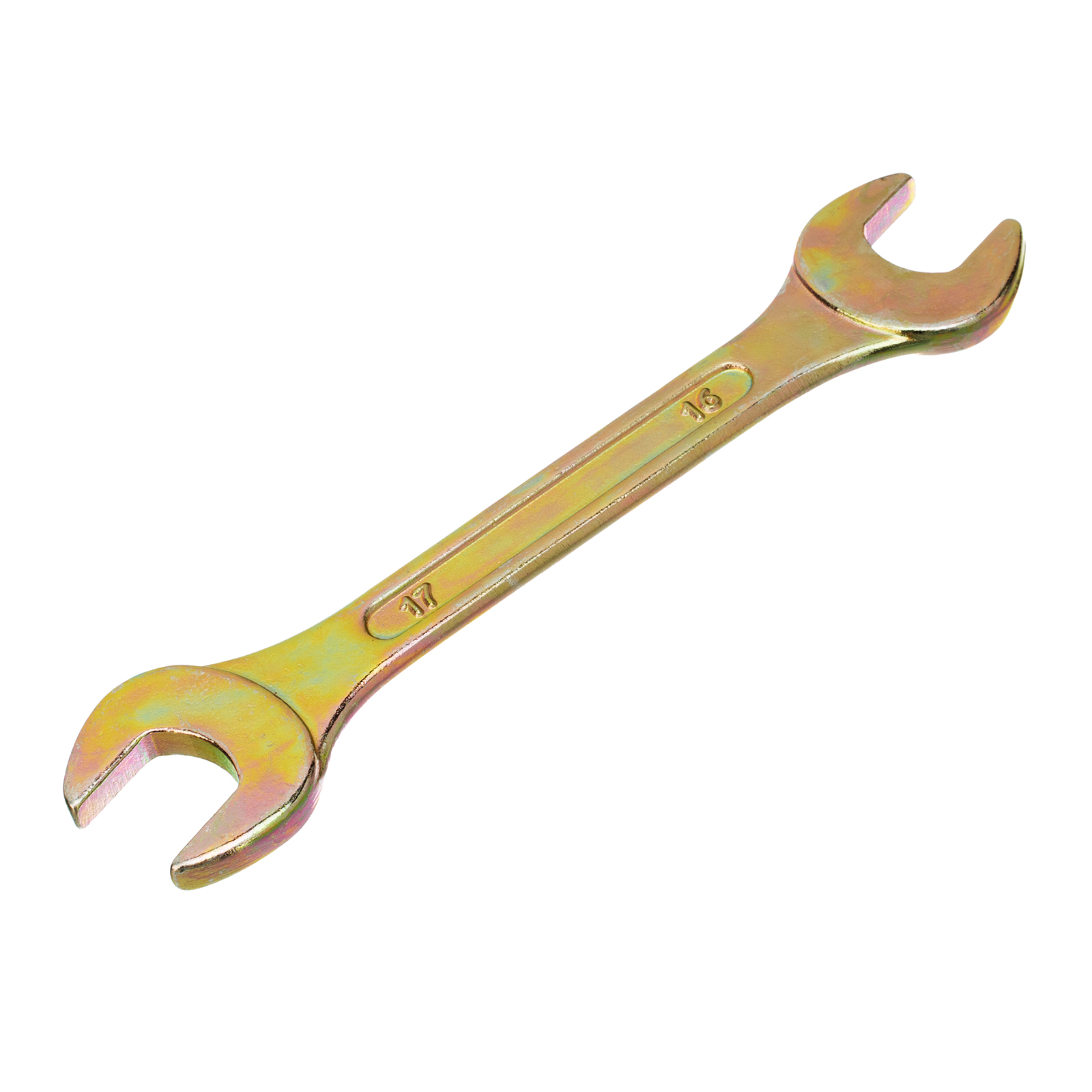 Набор ключей рожковых 6-17 мм, 6 шт, желтый цинк Сибртех