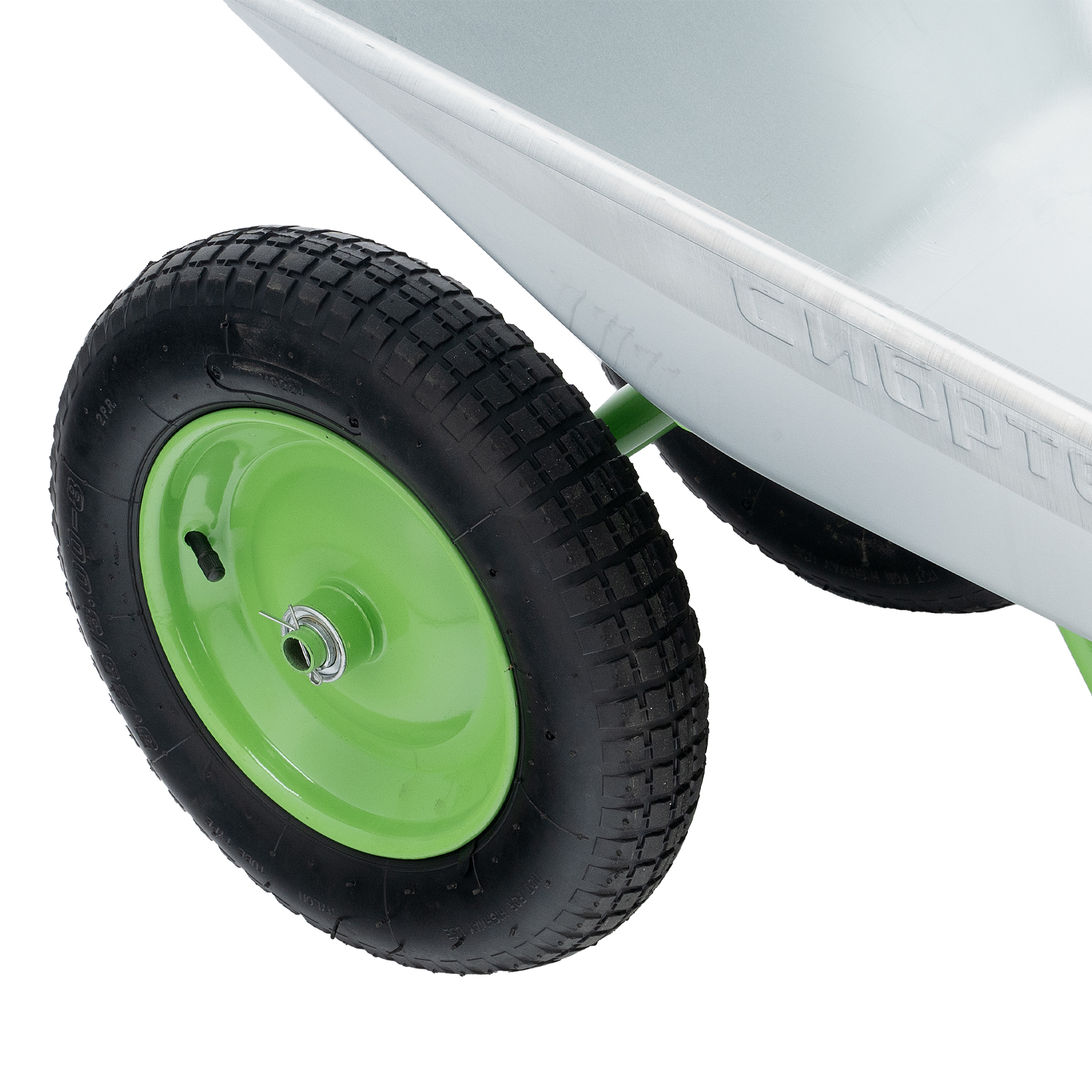 Тачка садовая, 2-х колесная, грузоподъемность 120 кг, объем 65 л Сибртех