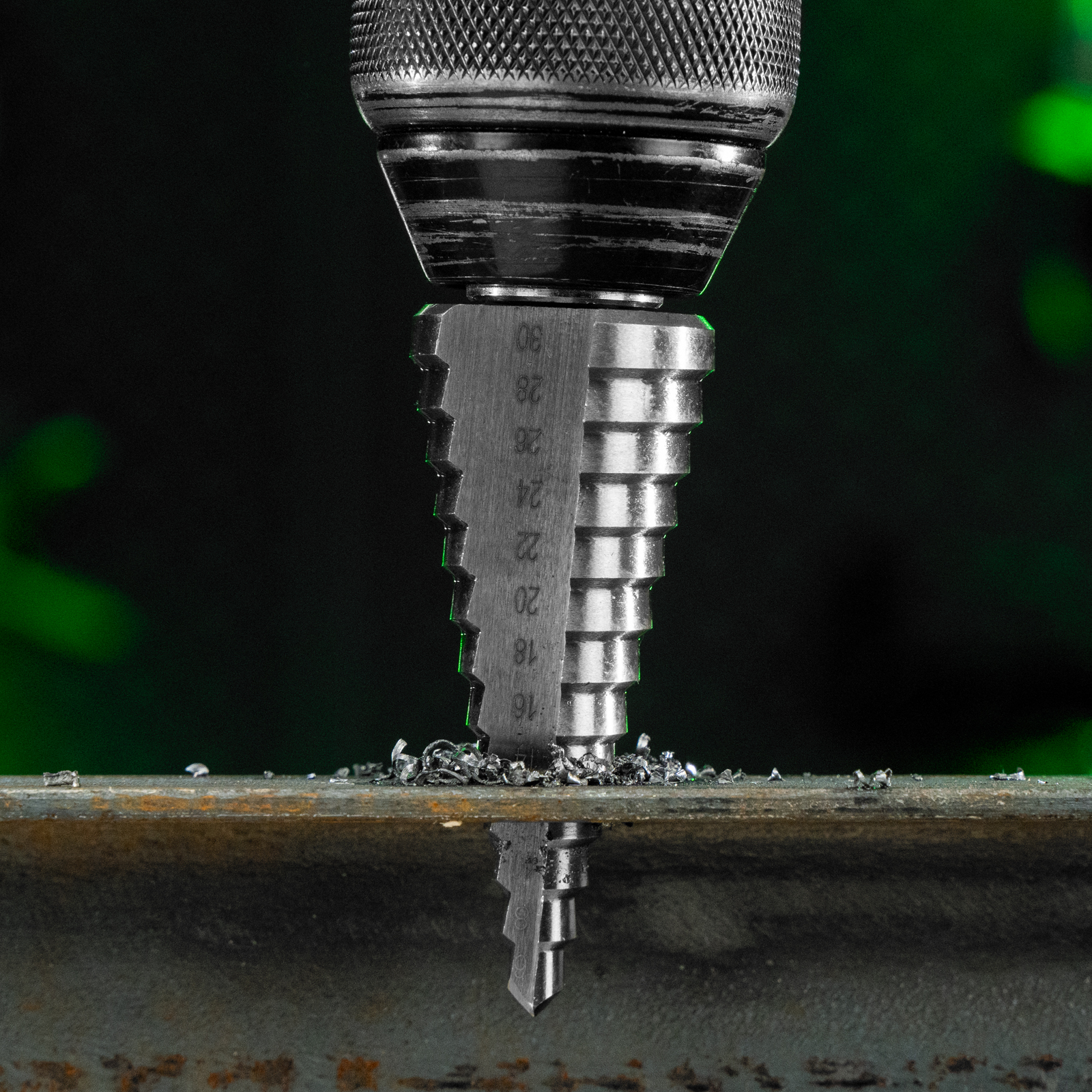 Сверло ступенчатое по металлу, 6-8-10-12-14-16-18-20-22-24-26-28-30мм, 4241 Сибртех