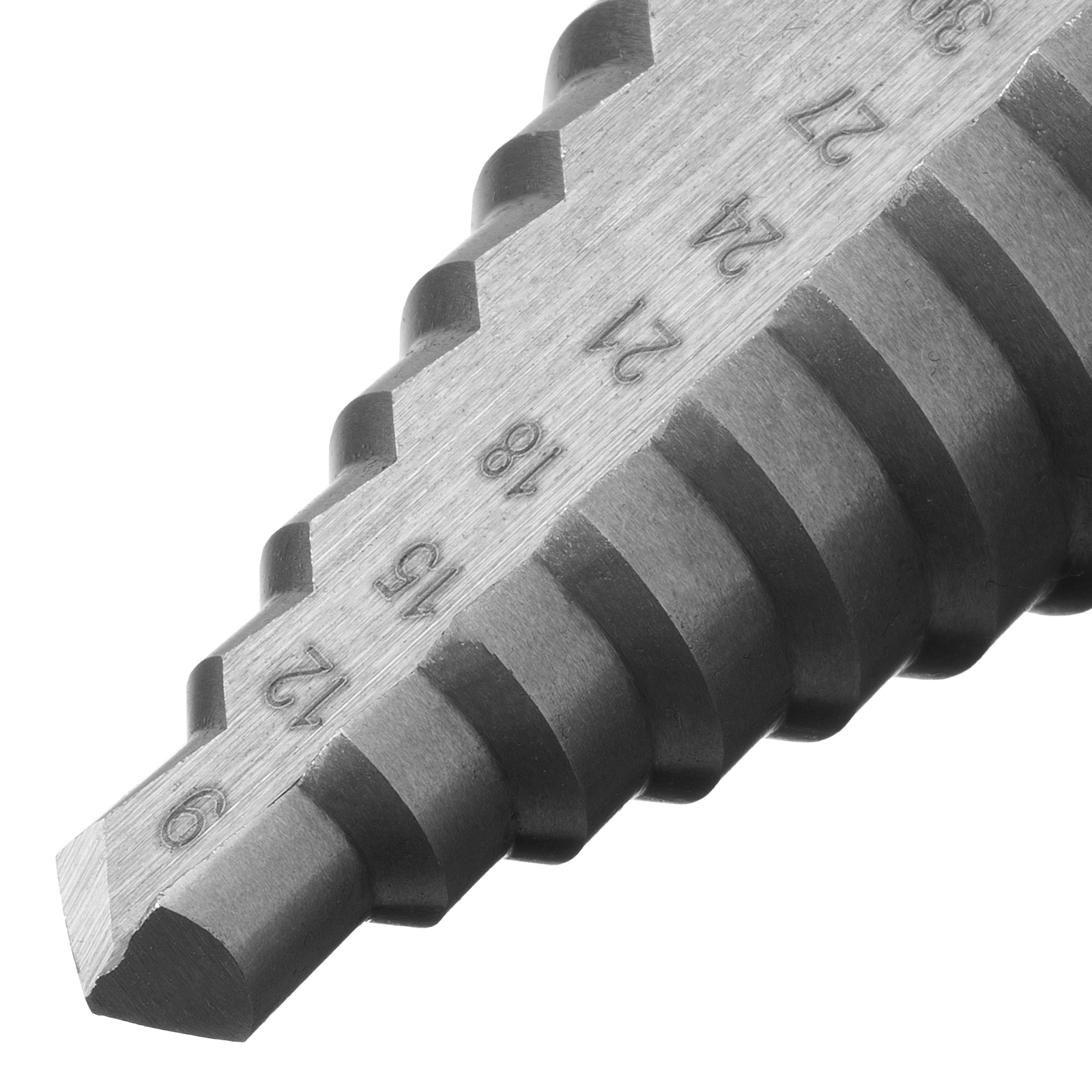 Сверло ступенчатое по металлу, 9-12-15-18-21-24-27-30-33-36 мм, 4241 Сибртех