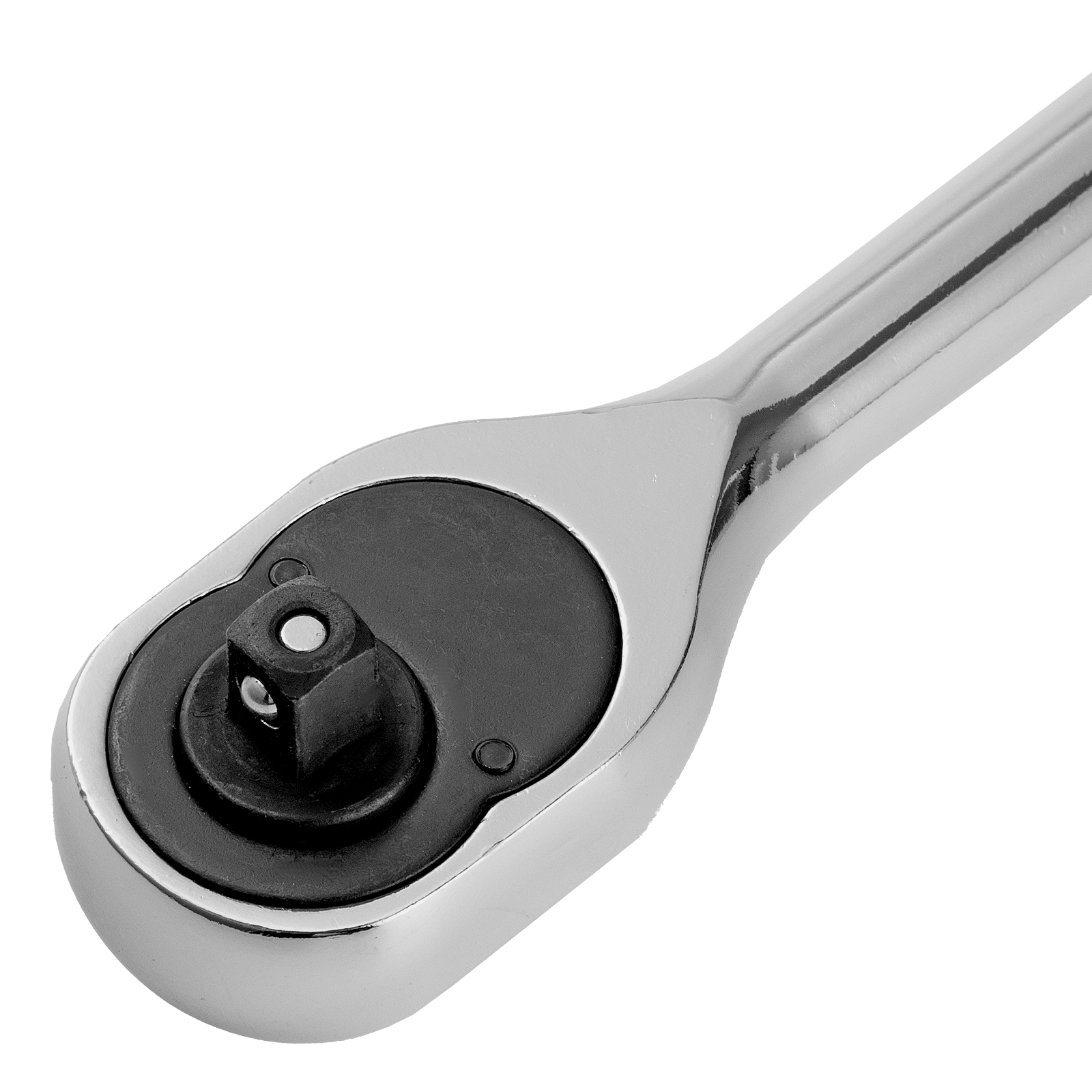 Ключ-трещотка 1/4", 45 зубьев, цельнометаллический, с быстрым сбросом, CrV, хром Сибртех