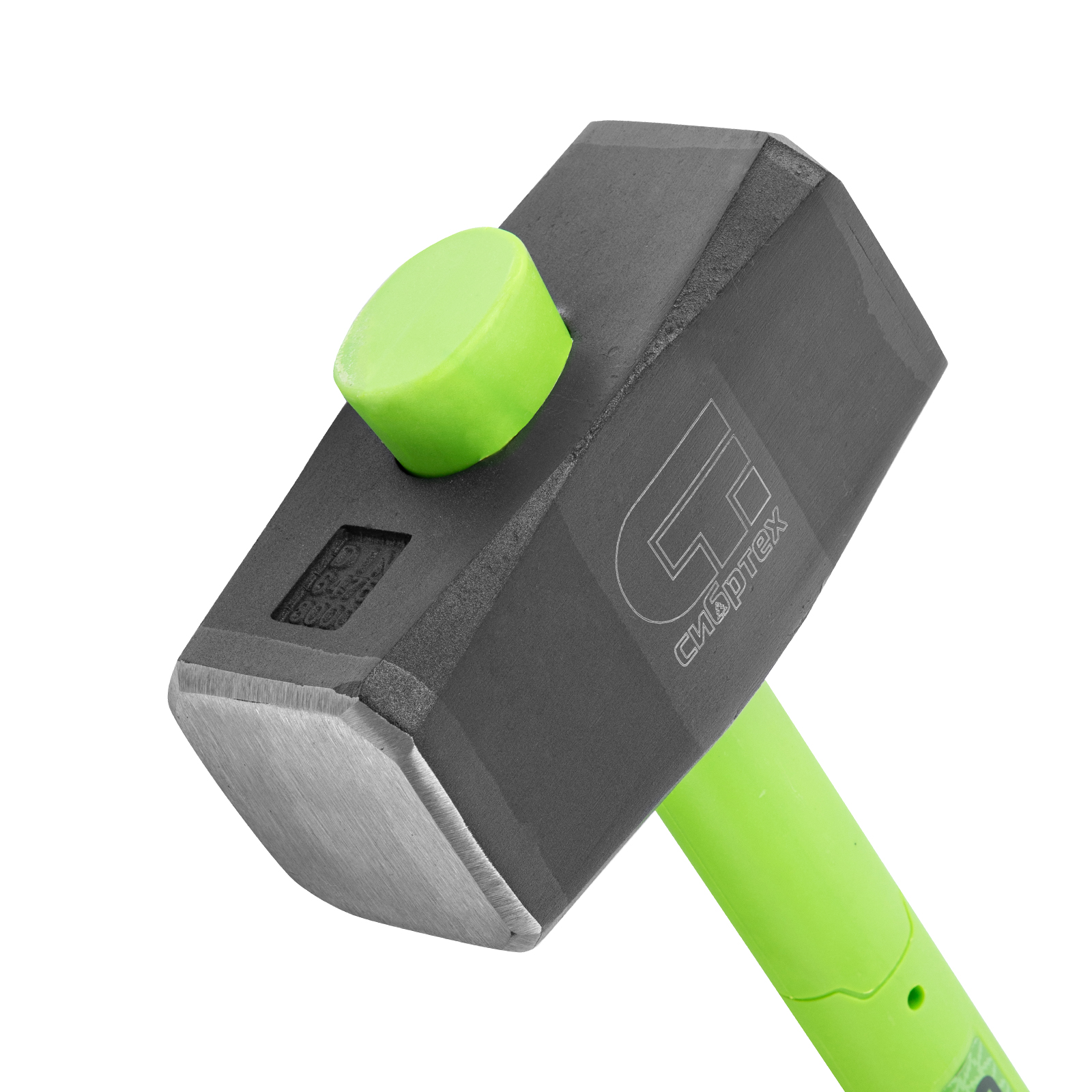 Кувалда, 8000 г, фибергласовая обрезиненная рукоятка// Сибртех