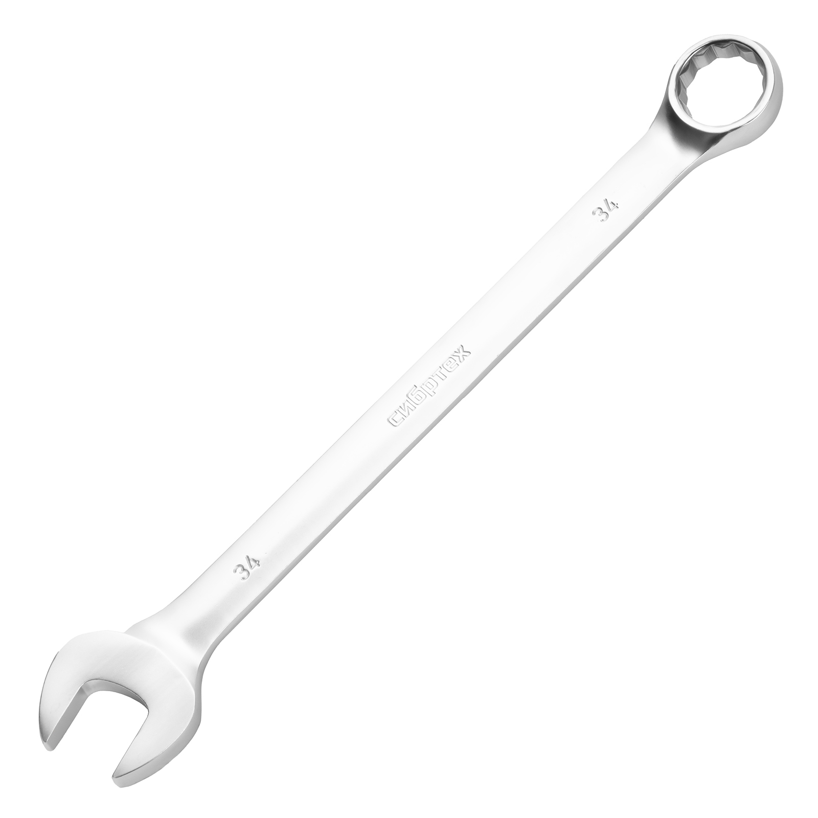 Ключ комбинированный 34мм, никелированный Сибртех