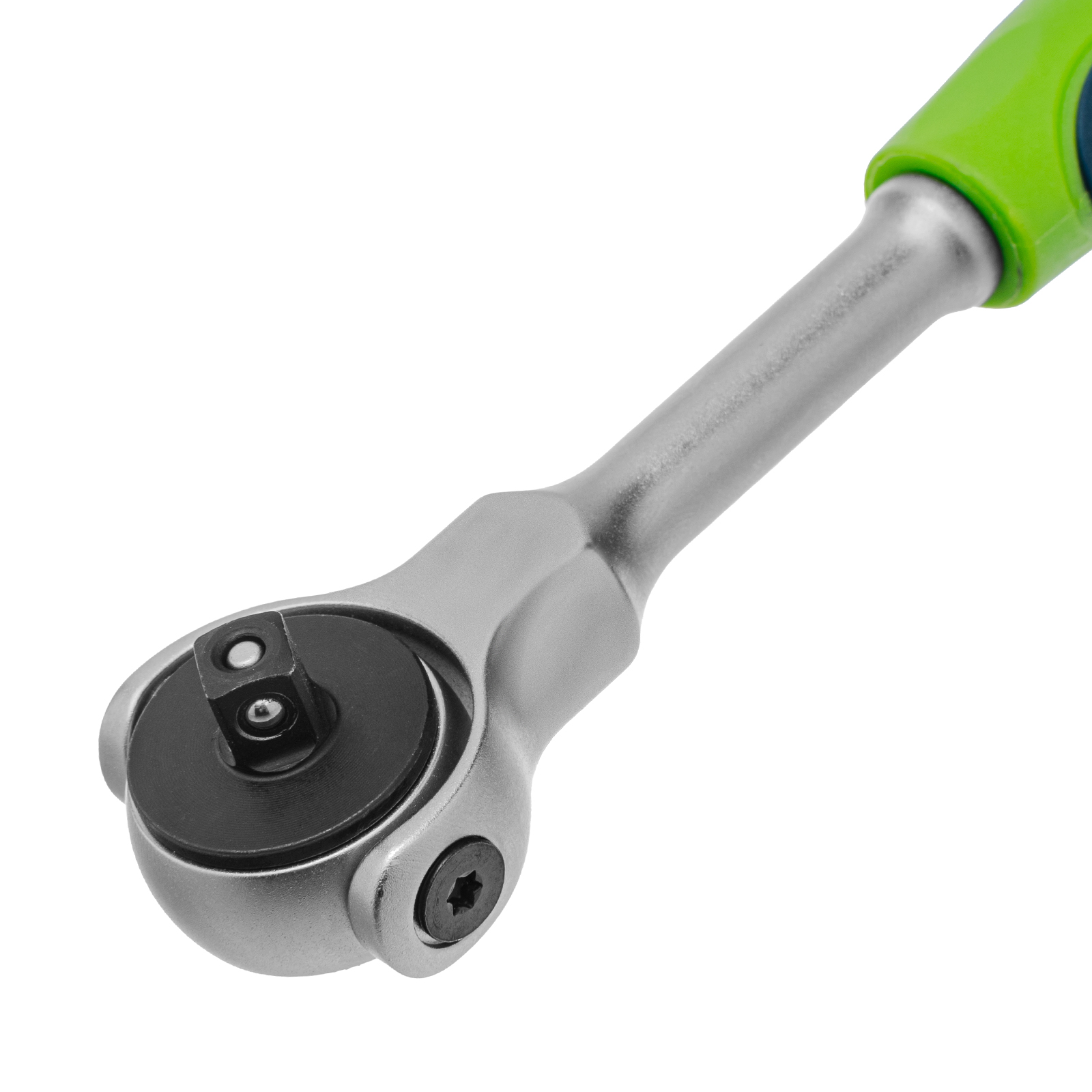 Ключ-трещотка 1/4", 72 зуба, поворотная голова, с быстрым сбросом Сибртех