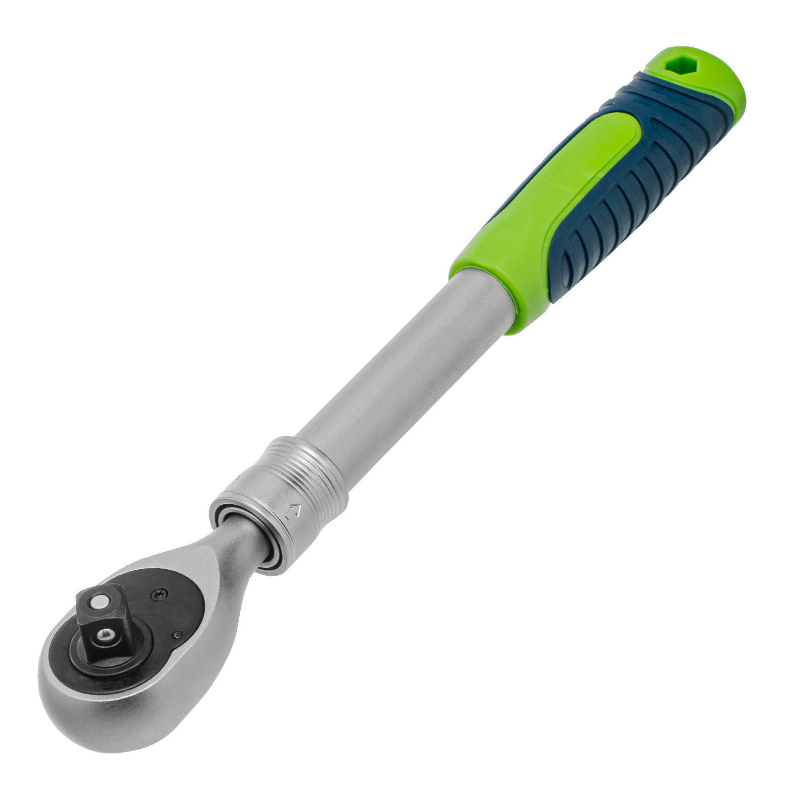 Ключ-трещотка телескопический 1/2", 300-430 мм, 72 зуба, с быстрым сбросом Сибртех