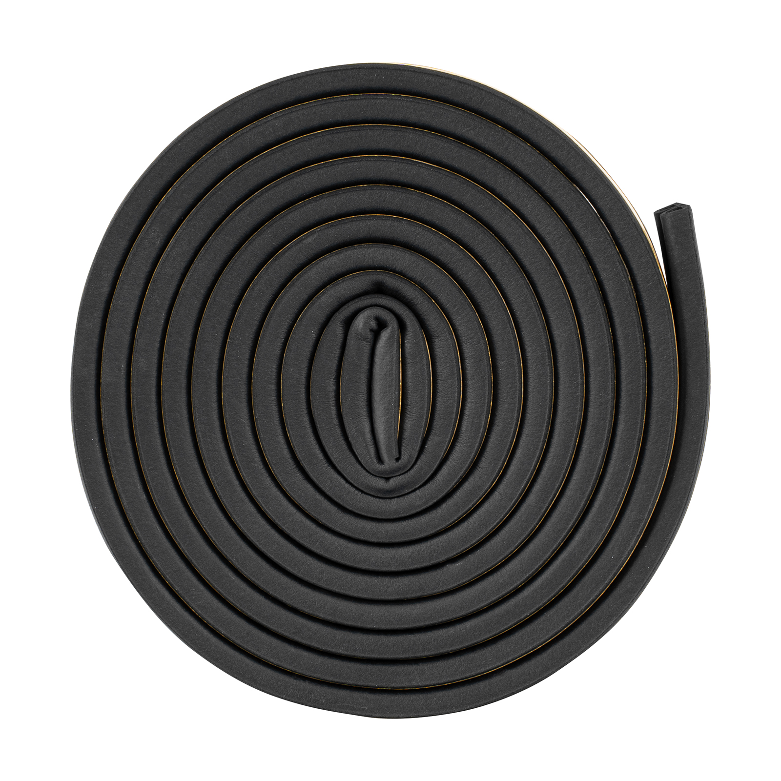 Уплотнитель резиновый, 6 м, профиль "D", черный Сибртех