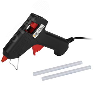 Термопистолет клеевой под стержень 7 мм в комплекте 7мм х 10cм 2 шт СИЛА SGG20-01 20Вт