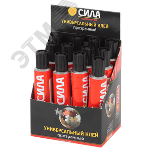 Клей универсальный прозрачный 30 мл туба СИЛА SUTB-30