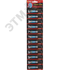 Супер-клей ГЕЛЬ 3 гр. лента BL-12 SSGBL12-3 СИЛА