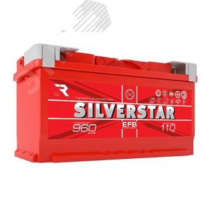 Аккумулятор автомобильный SilverStar EFB 6СТ-110  L(1)