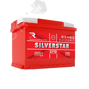 Аккумулятор автомобильный SilverStar EFB 6СТ-65   L(1)