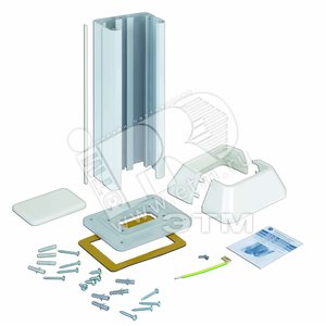 Connect Миниколонна 1-сторонняя на 2 CIMA-модуля 336х715(125)х1095(164) мм SC белый